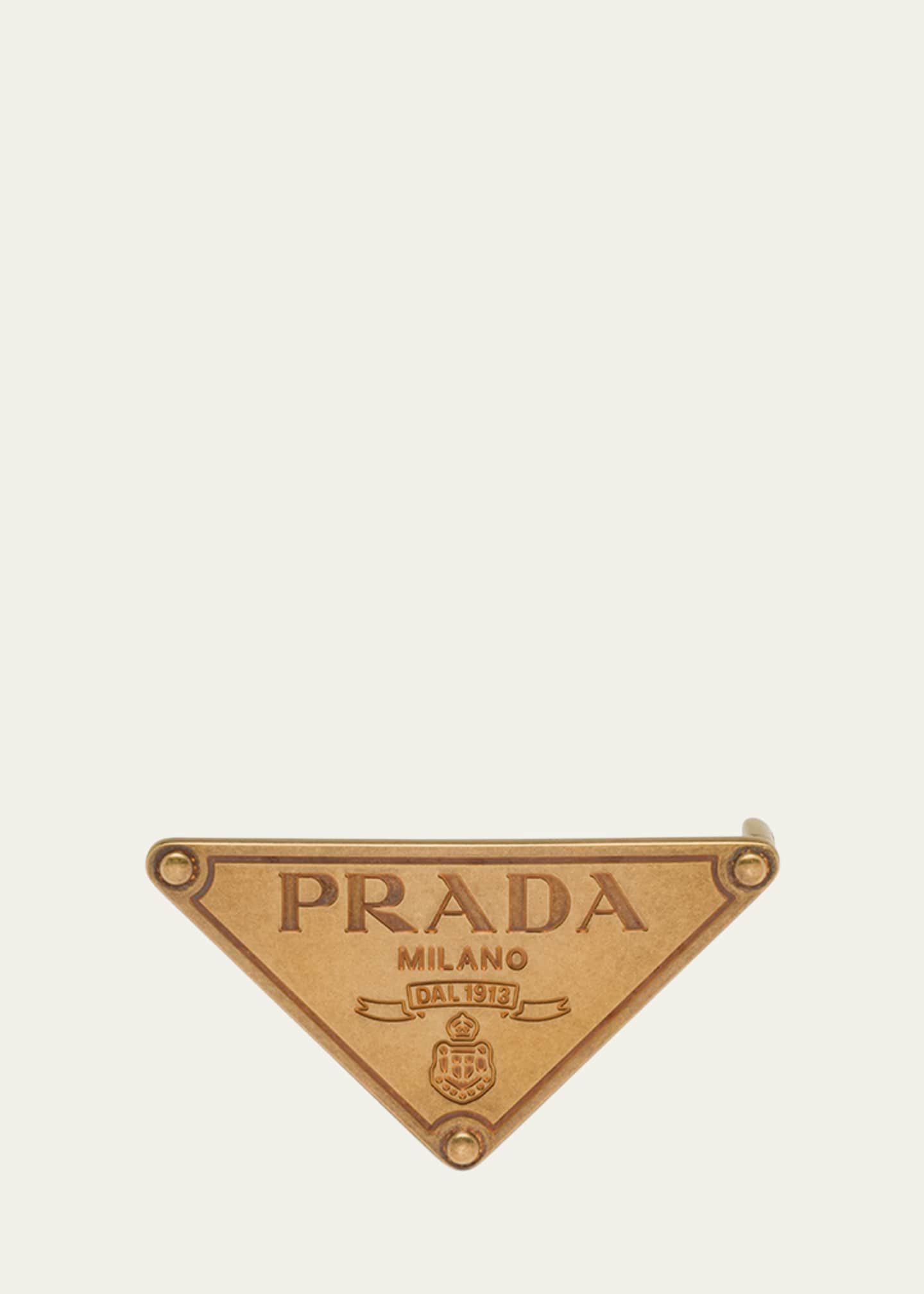 Prada logo triangle on sale
