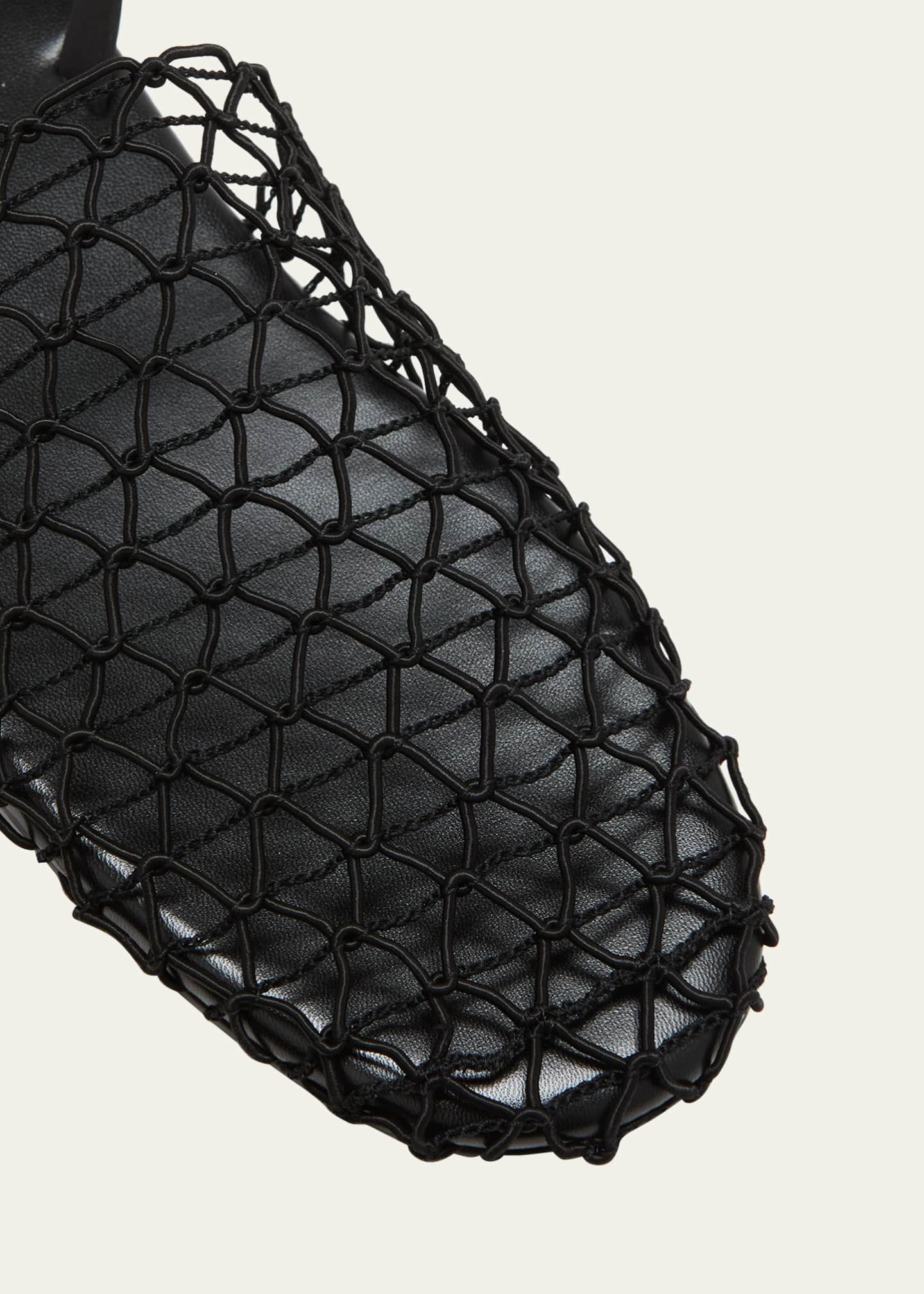 THE ROW Woven Net Leather Slingback - Bergdorf Goodman