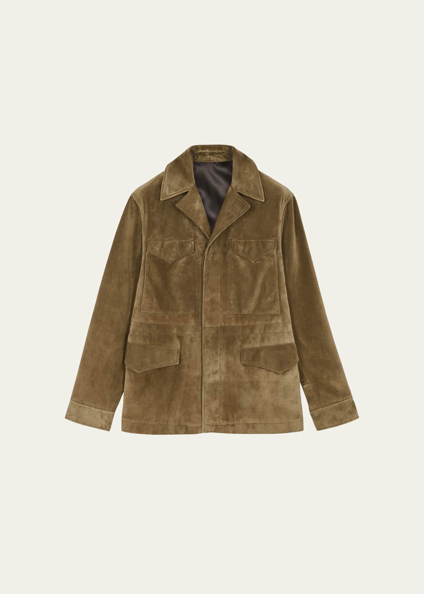 Berluti suede new arrivals field jacket
