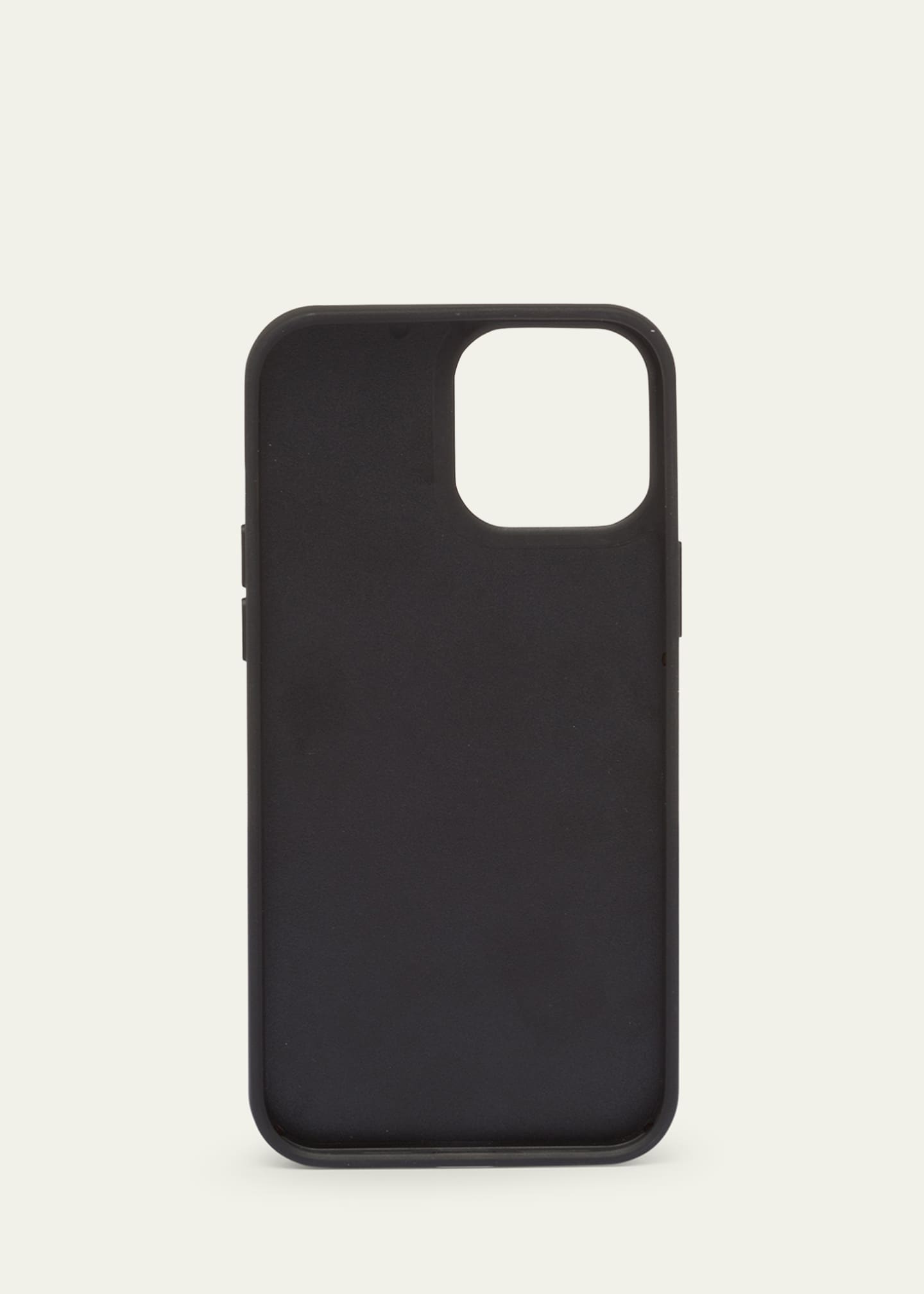 Prada iPhone 14 Pro Max Leather Case - Black