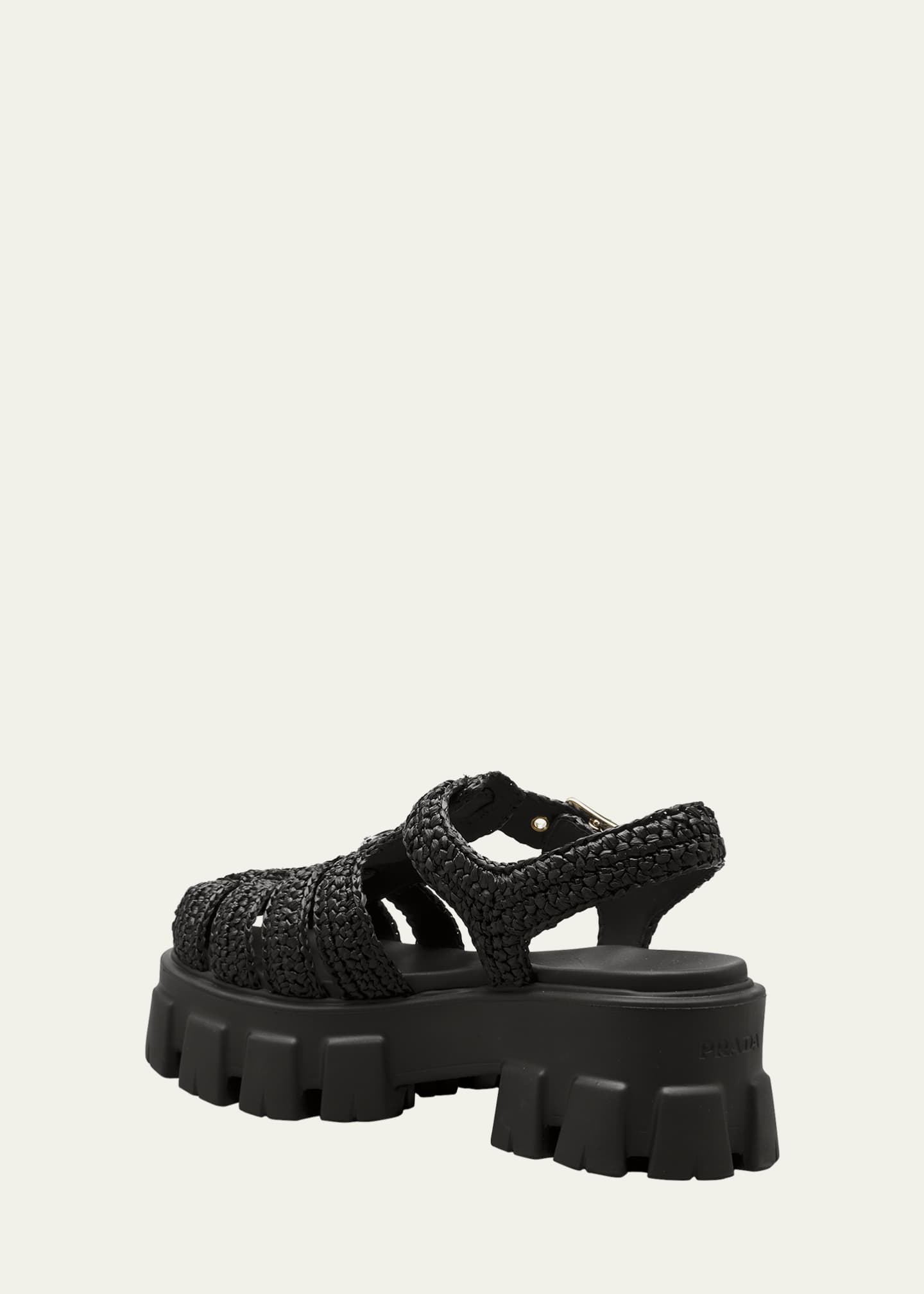 Monolith Raffia Fisherman Sandals