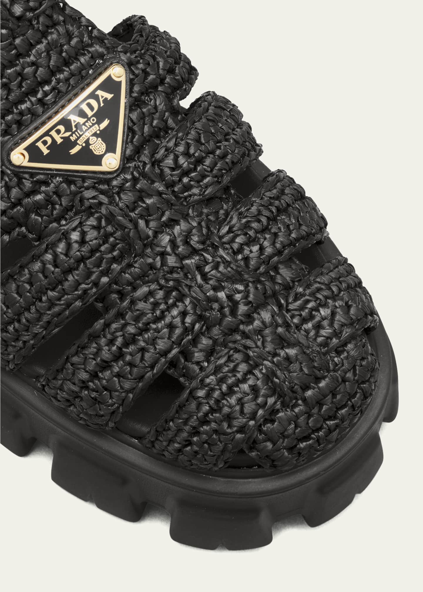 Monolith Raffia Fisherman Sandals