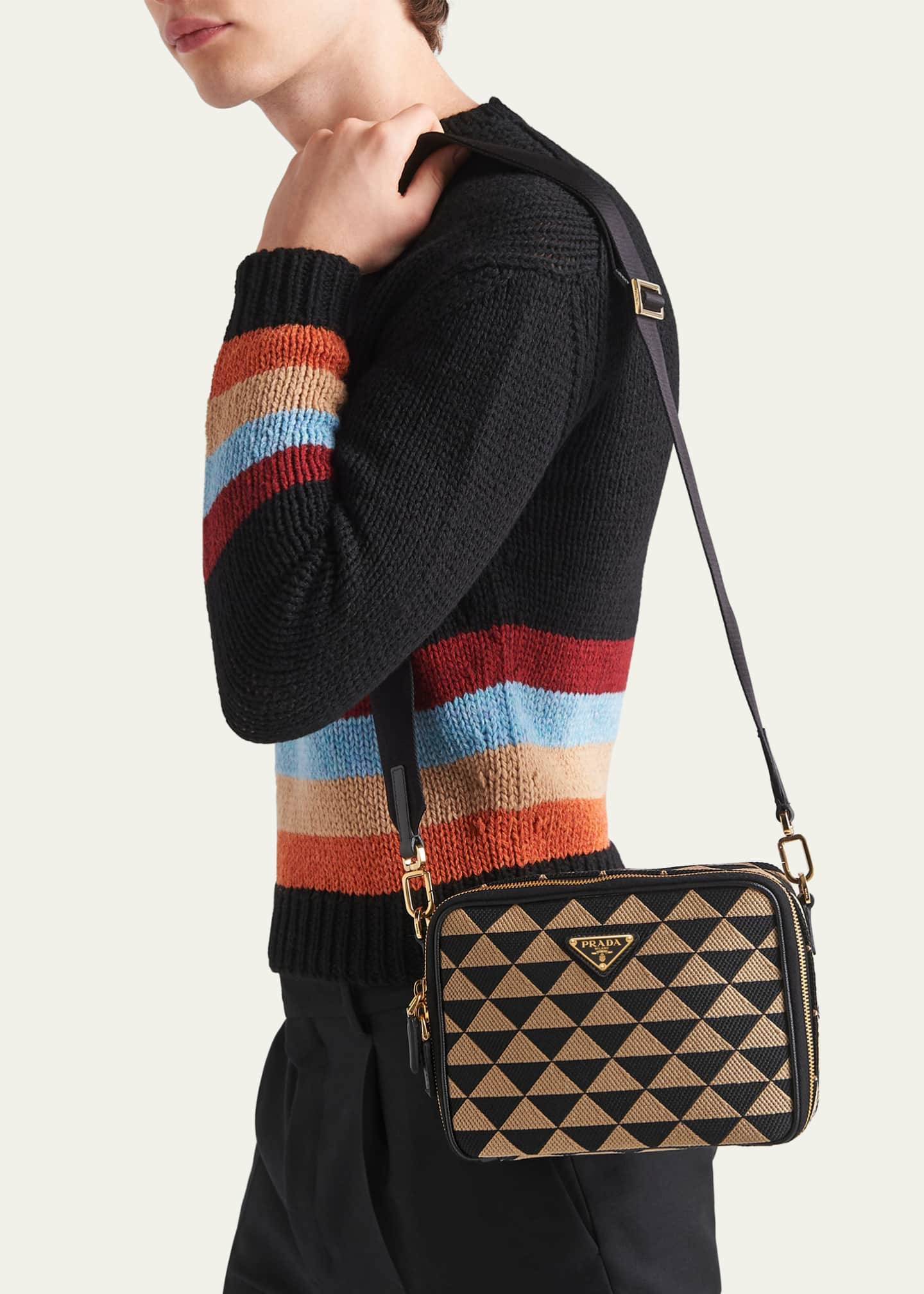 Prada crossbody bag men discount