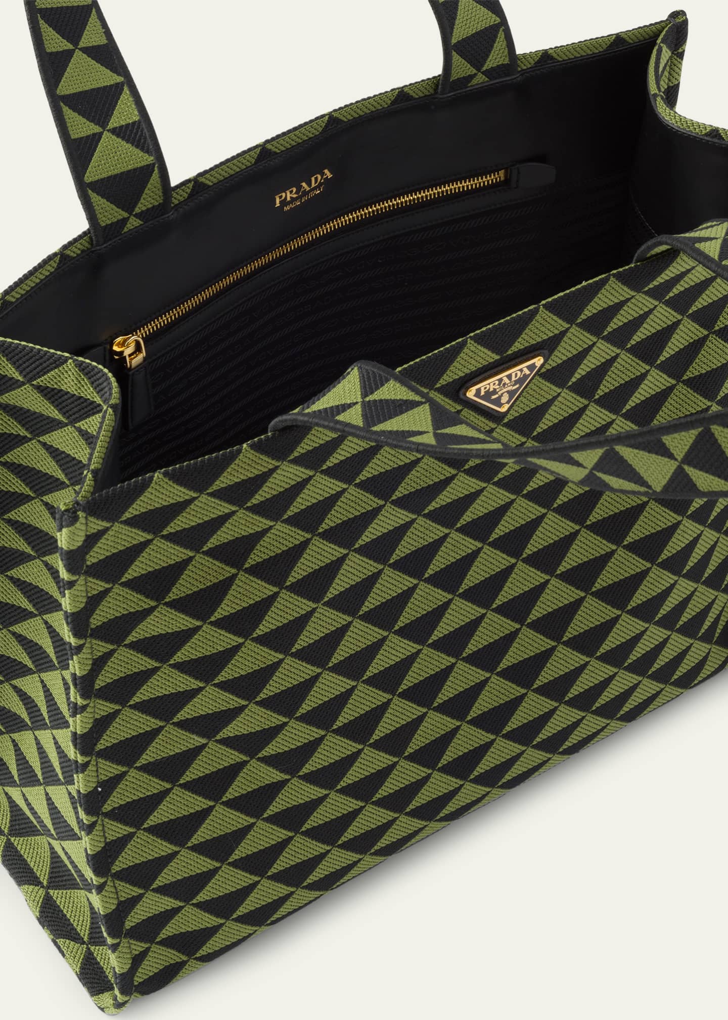 Prada Men s Triangle Logo Tote Bag Bergdorf Goodman
