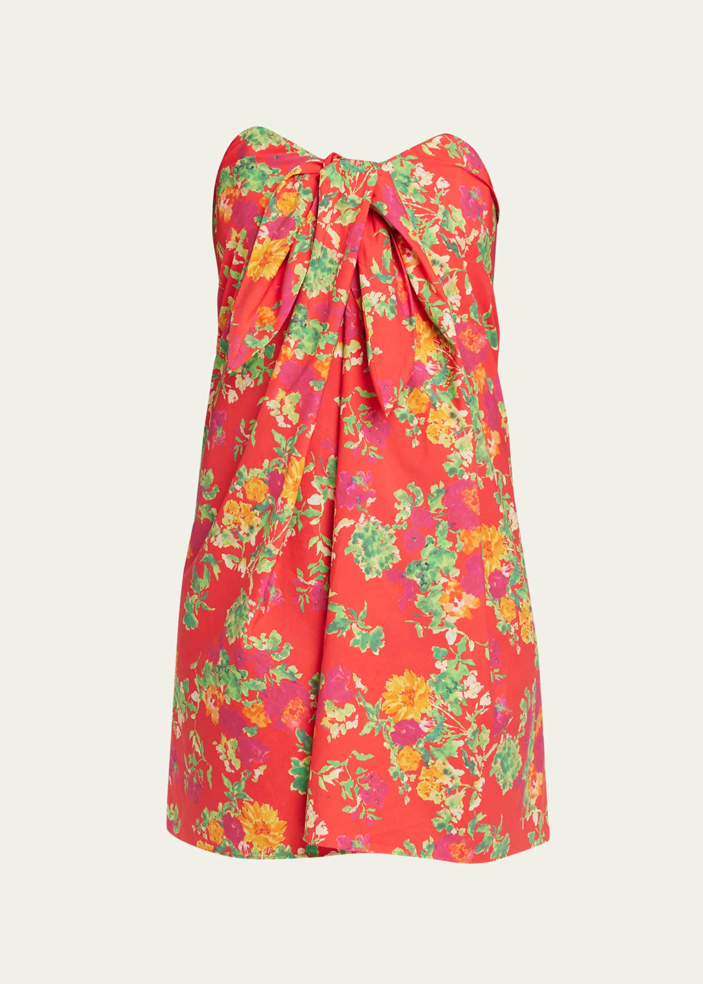 Caroline Constas Kaia Floral Strapless Mini Dress Bergdorf Goodman