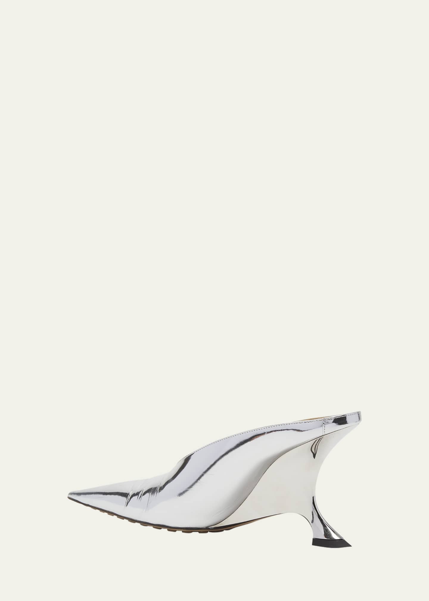 Bottega Rocket Reflective Leather Pumps Bergdorf Goodman