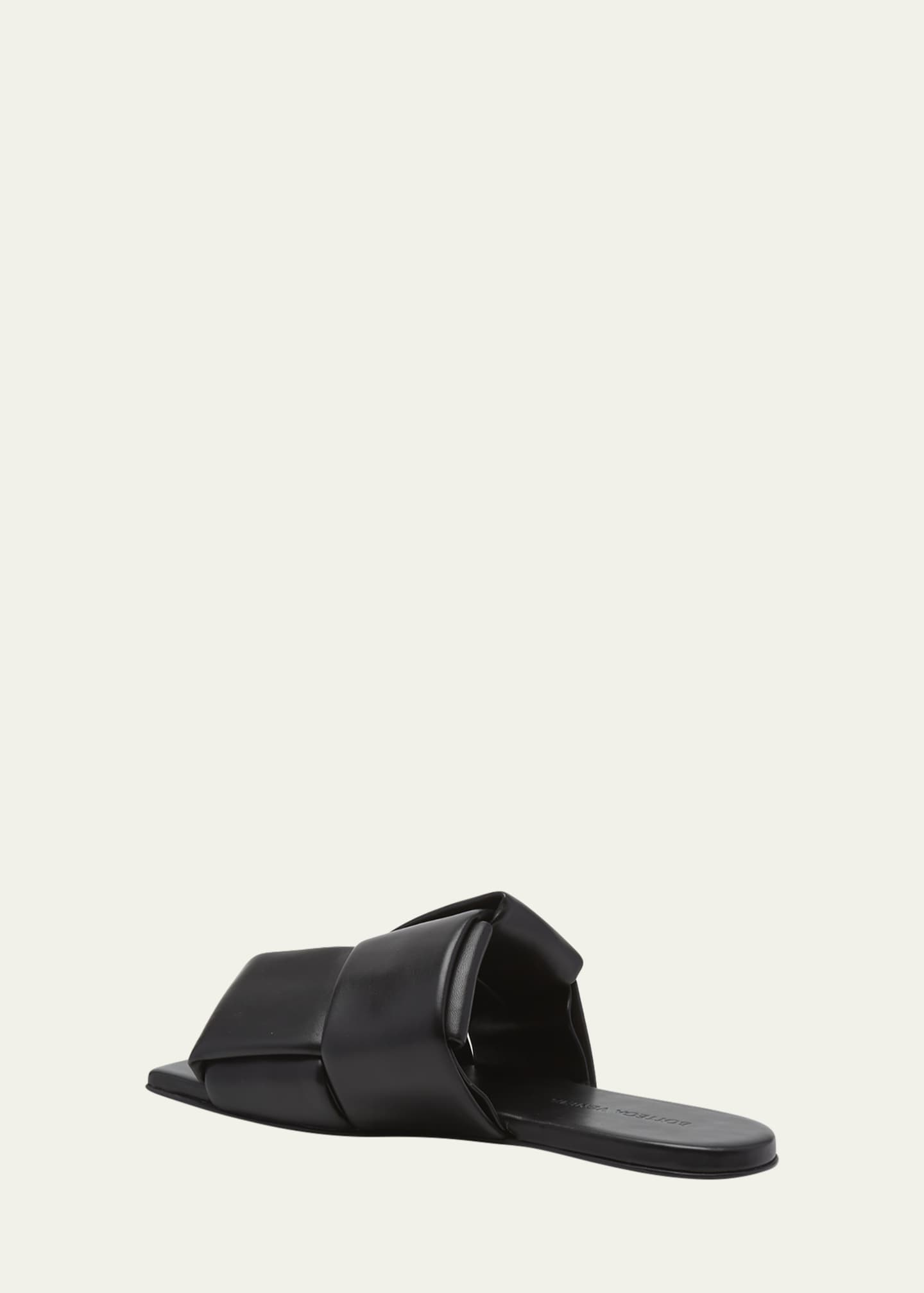 Bottega Veneta Patch Mule Woven Leather Flat Sandals Bergdorf