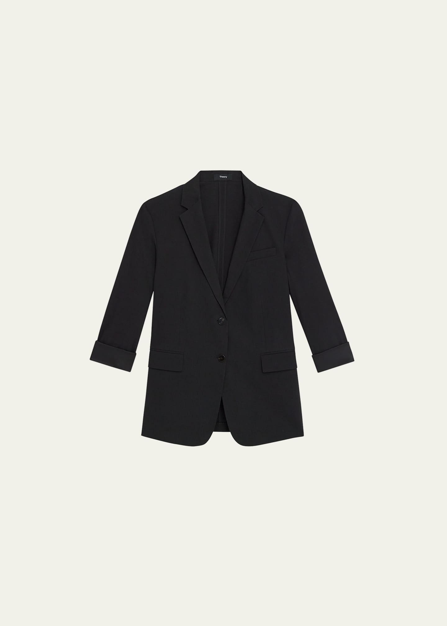 Theory RolledSleeve Boyfriend Jacket Bergdorf Goodman