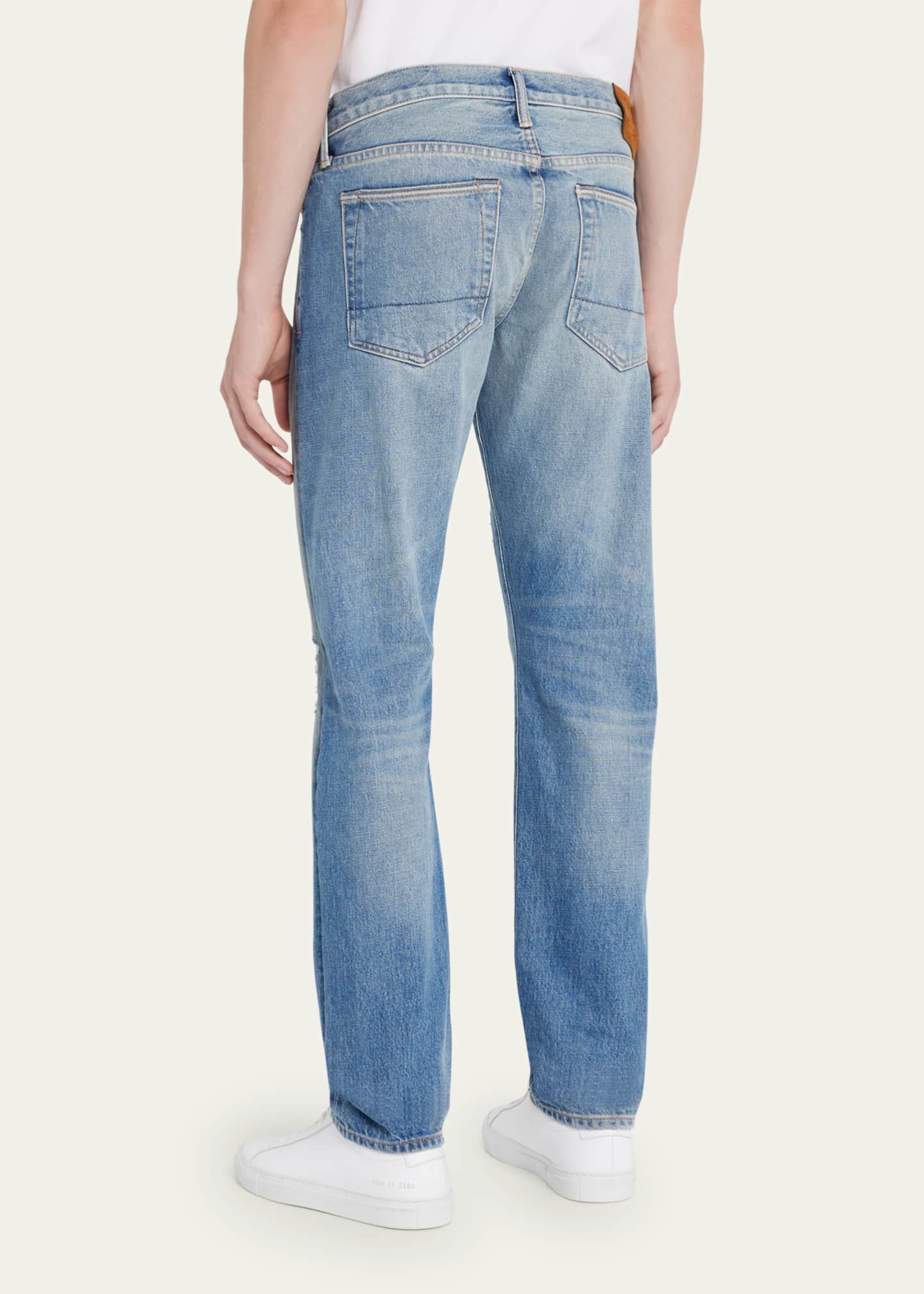 TOM FORD Men's Slim Fit Distressed Jeans Bergdorf Goodman
