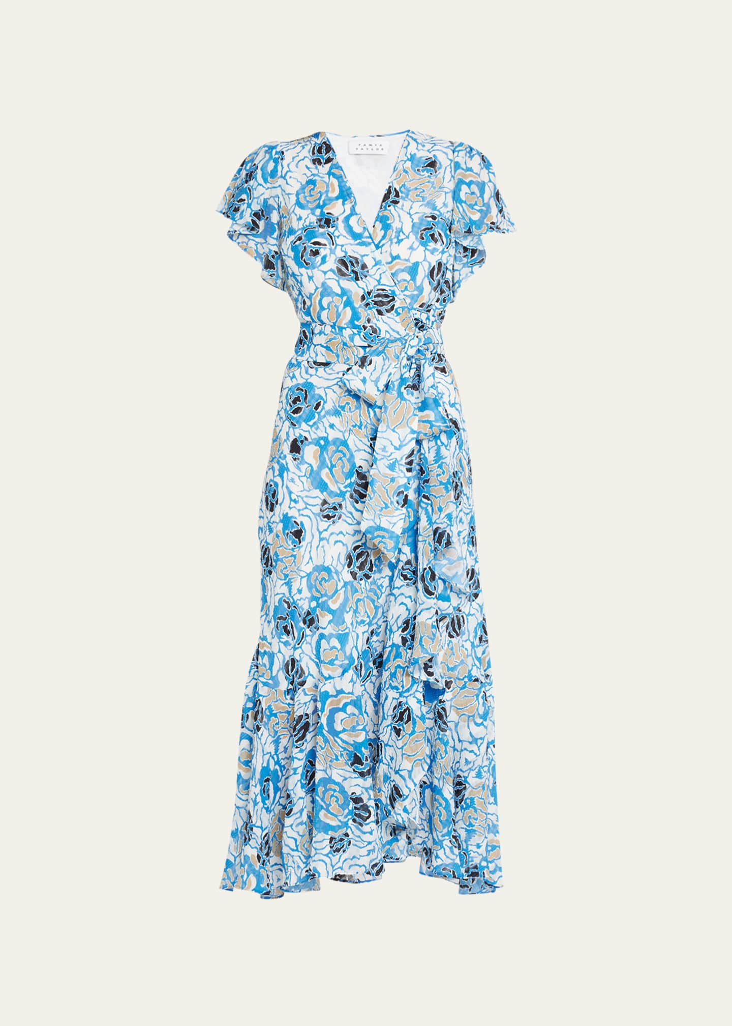 Tanya taylor floral blaire wrap dress 2025