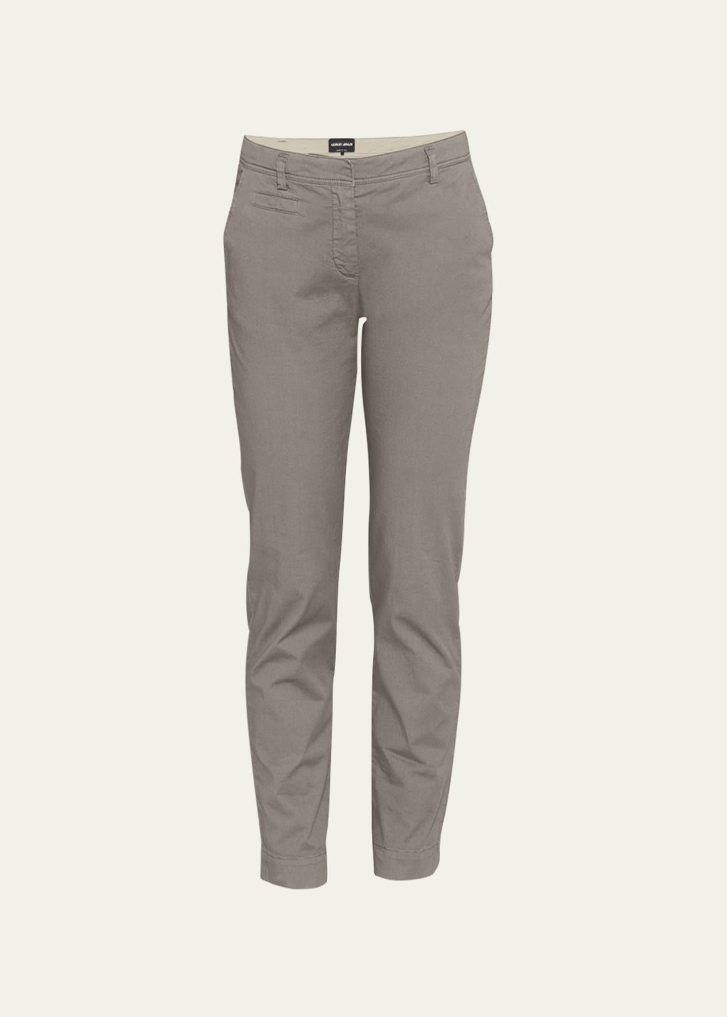 Giorgio Armani Straight-Leg Chino Ankle Pants - Bergdorf Goodman
