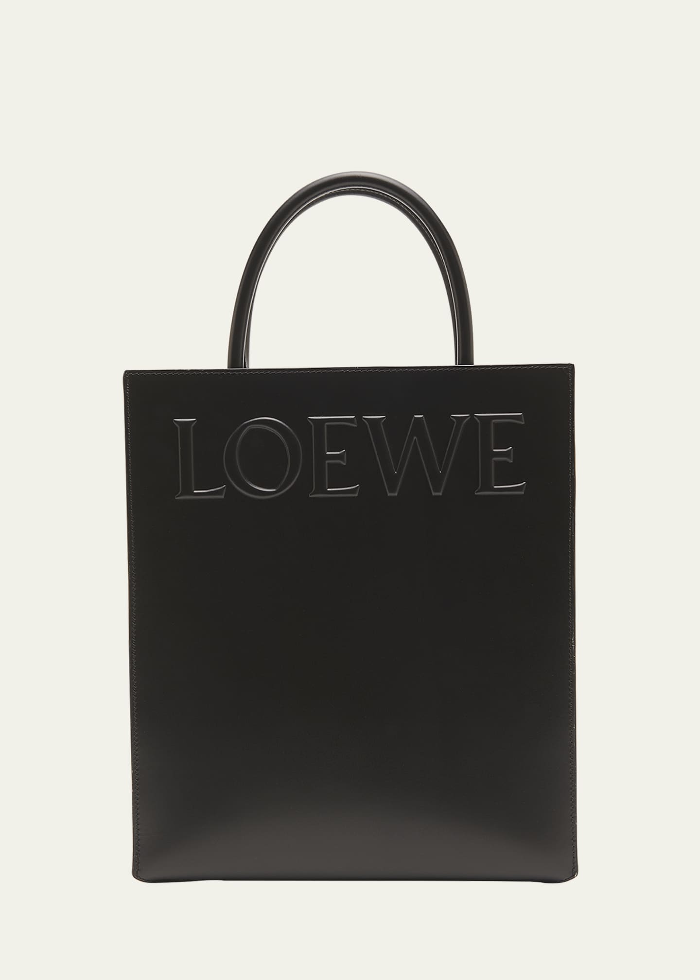 Loewe Logo North-South Leather Tote Bag - Bergdorf Goodman