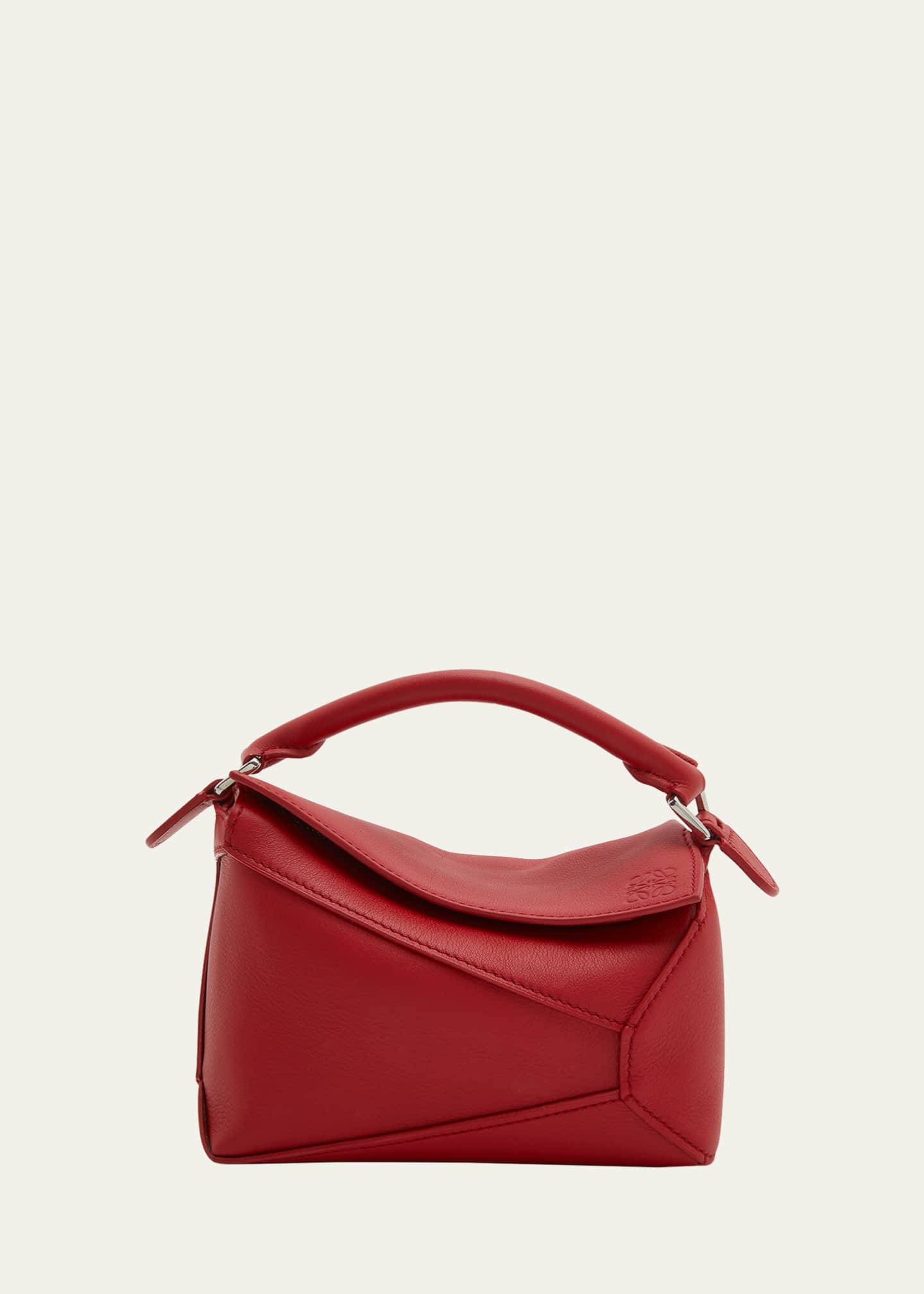 Shop LOEWE Small Puzzle Leather Bag