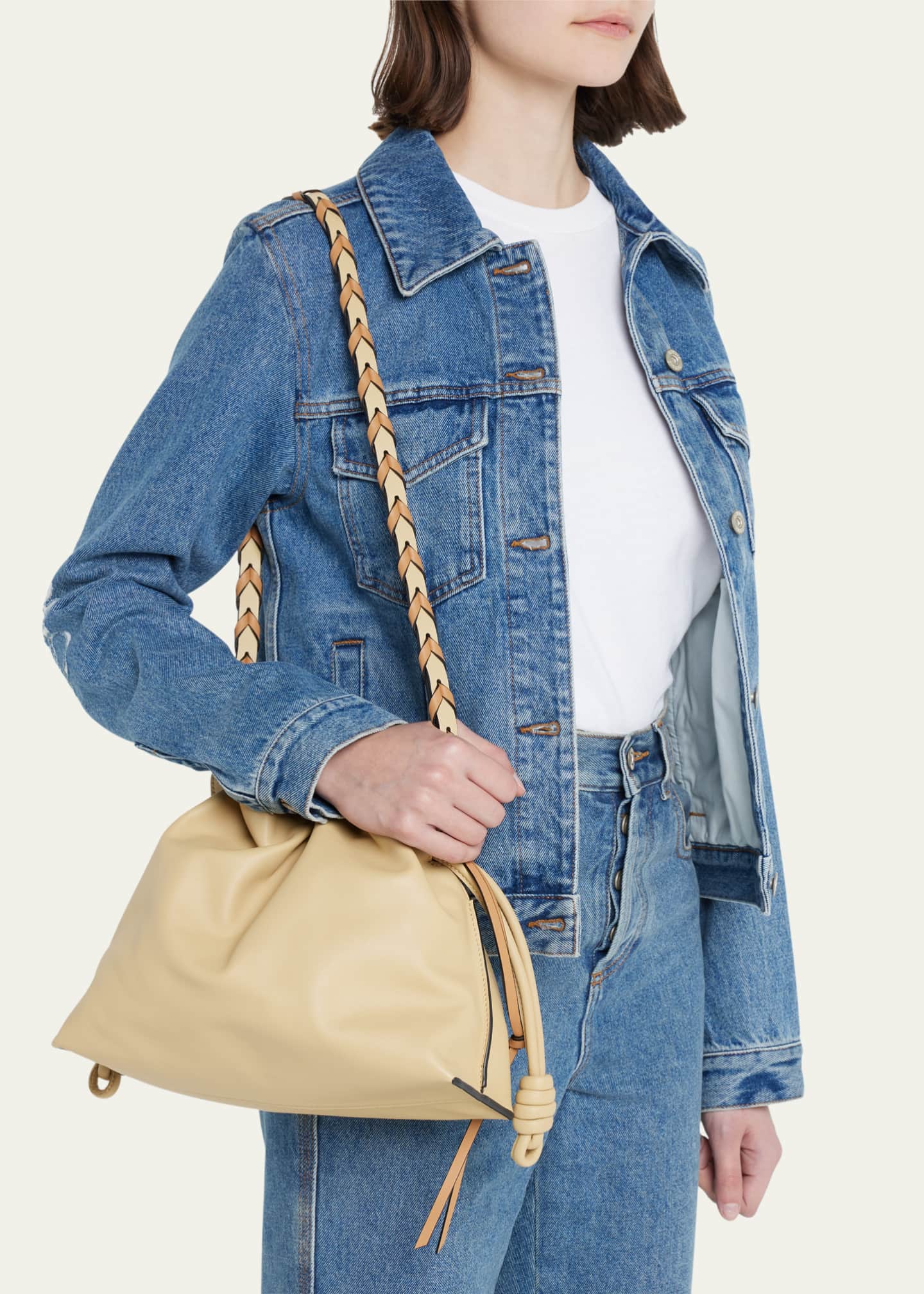 Loewe Braided Leather Shoulder Strap Bergdorf Goodman
