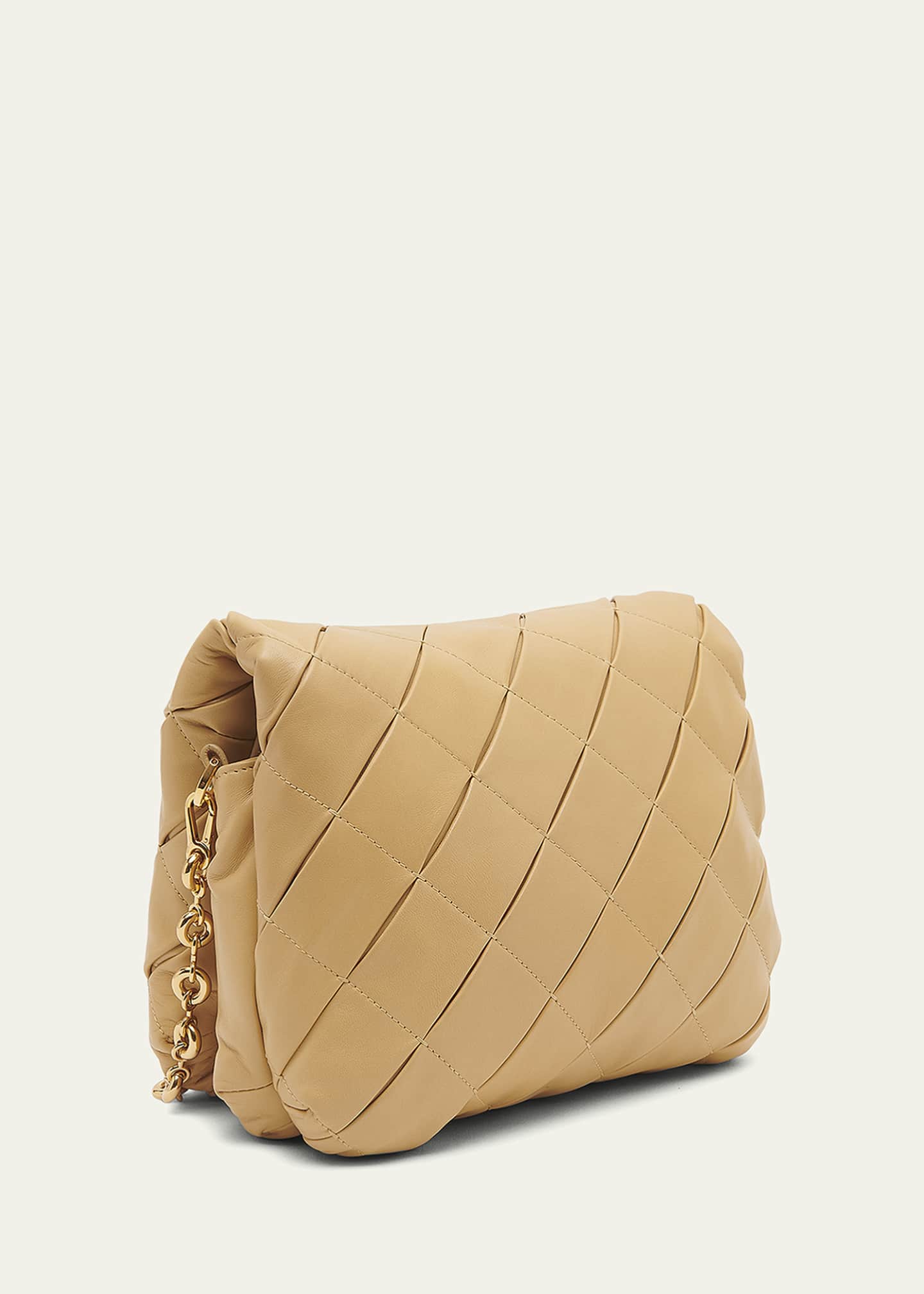 Loewe Goya Puffer bag in pleated leather - ShopStyle