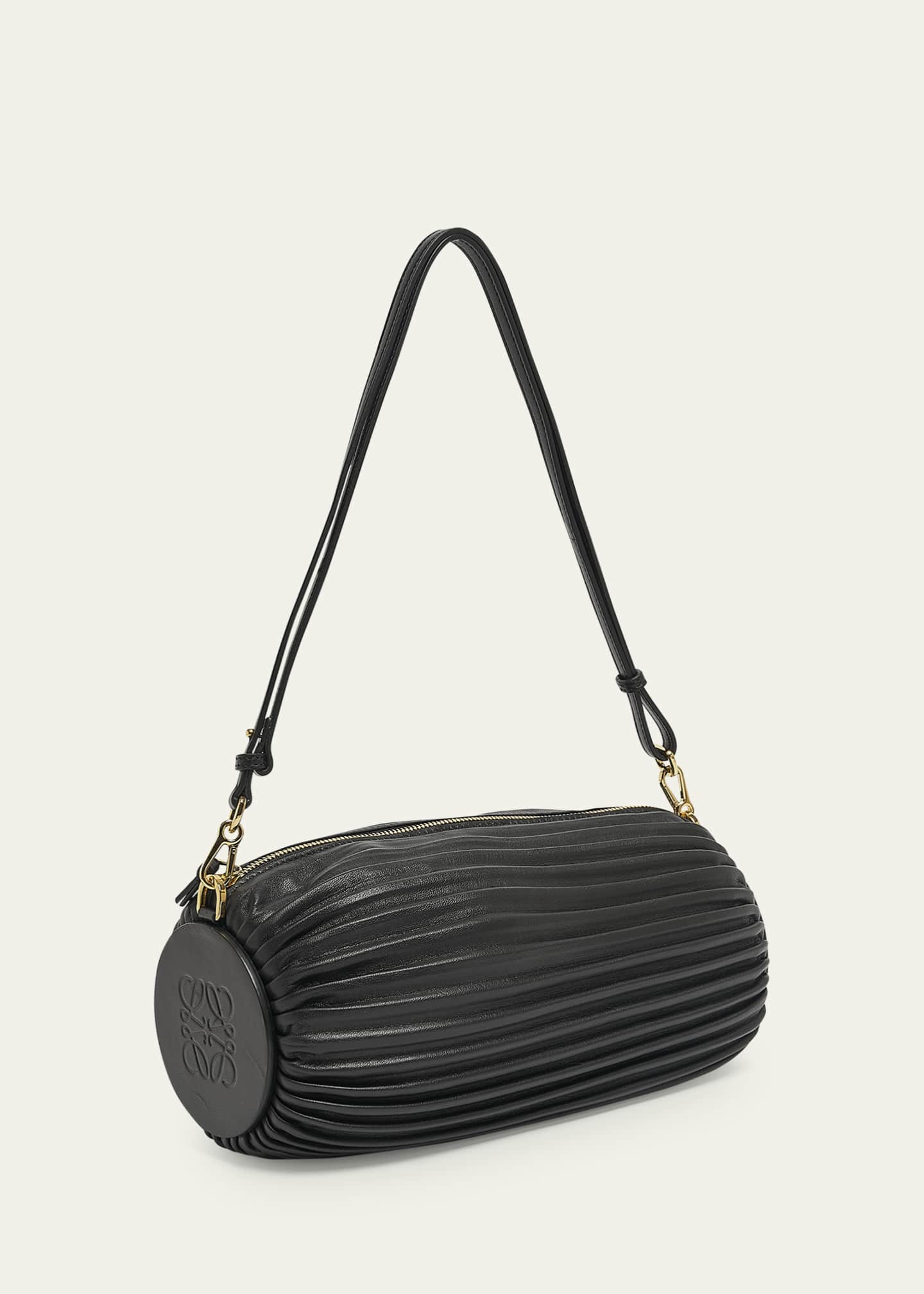 Loewe x Paula's Ibiza Bracelet Pleated Pouch Shoulder Bag
