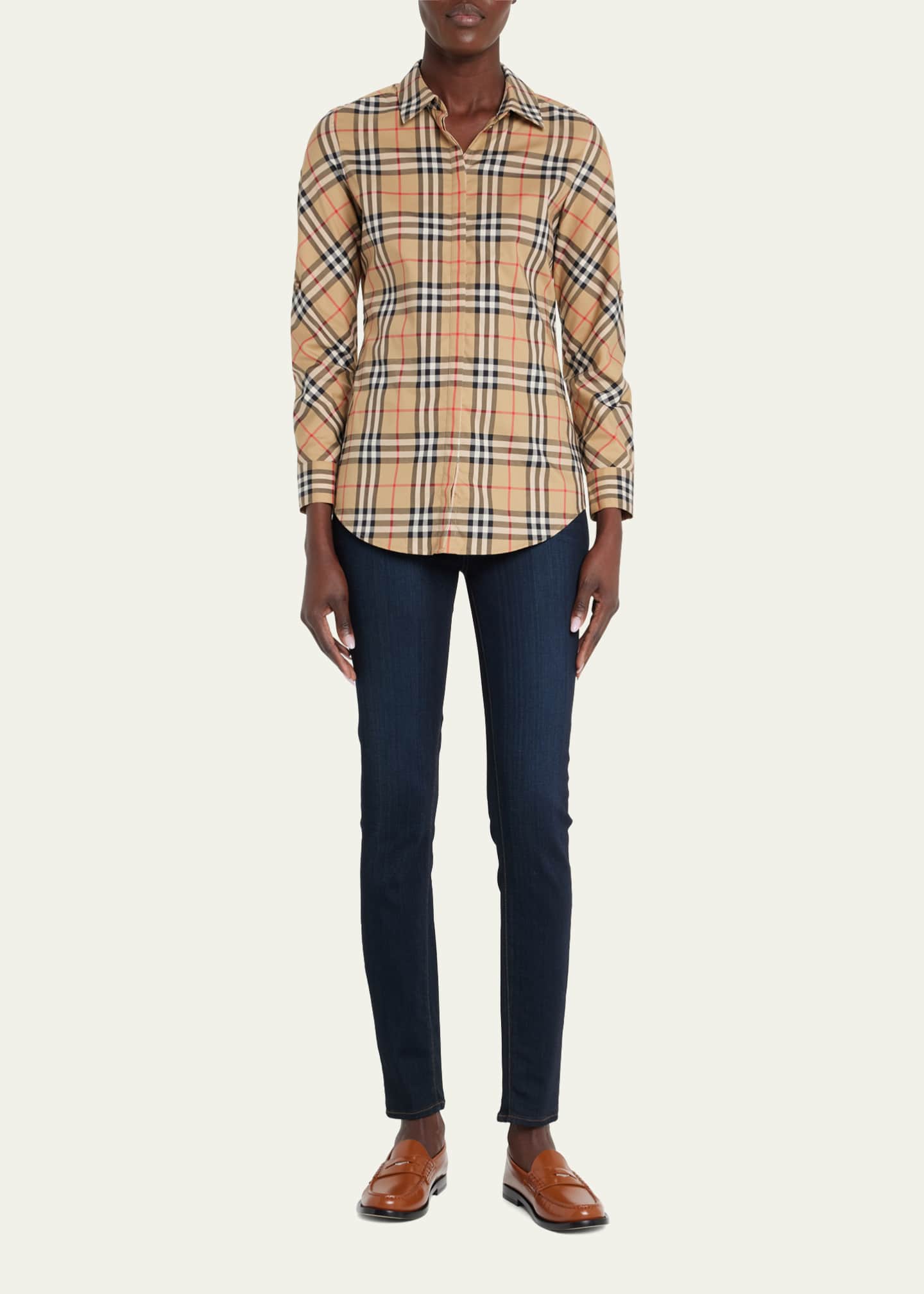 Burberry penny loafers womens shop
