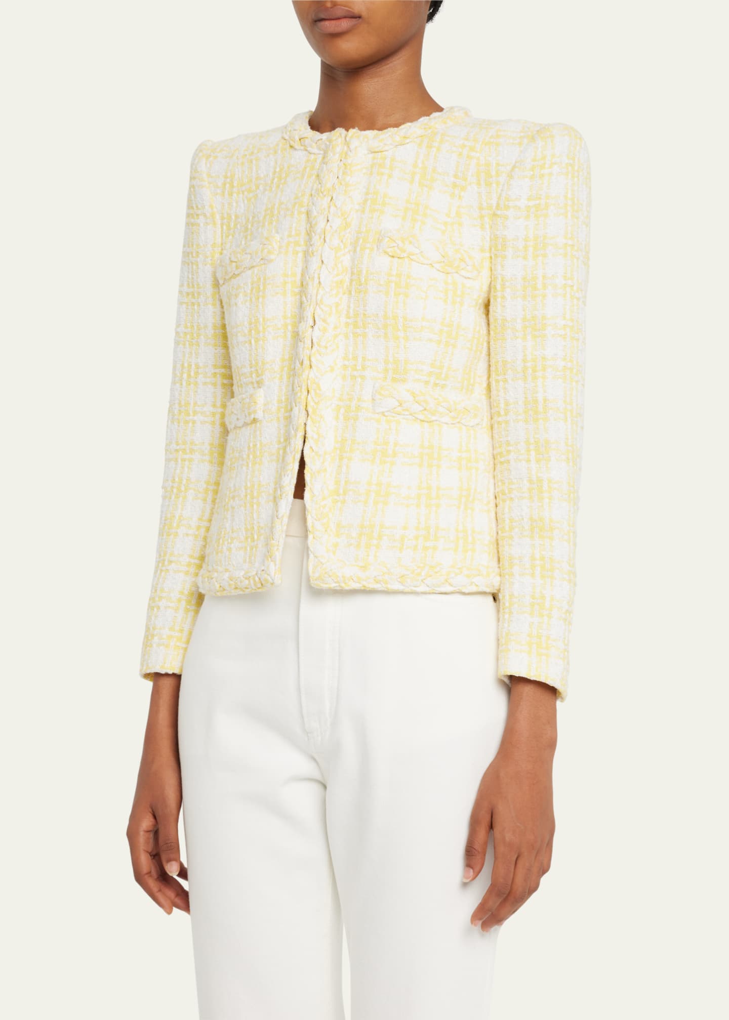 Veronica Beard Bryne Tailored Check Jacket Bergdorf Goodman