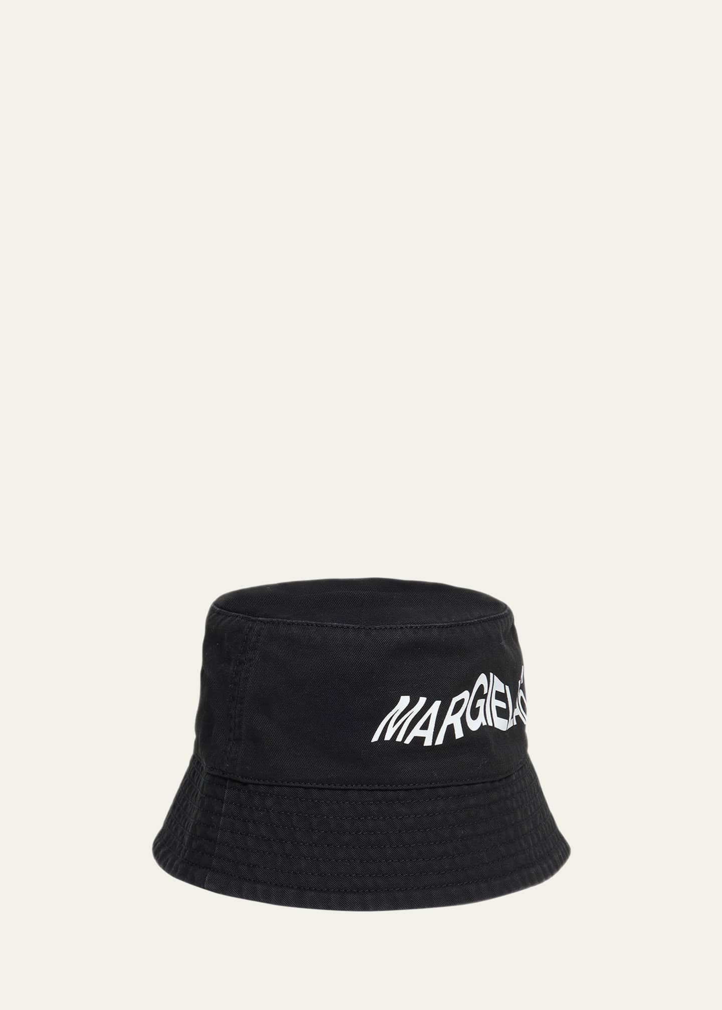 MM6 Maison Margiela Kid's Logo-Print Bucket Hat