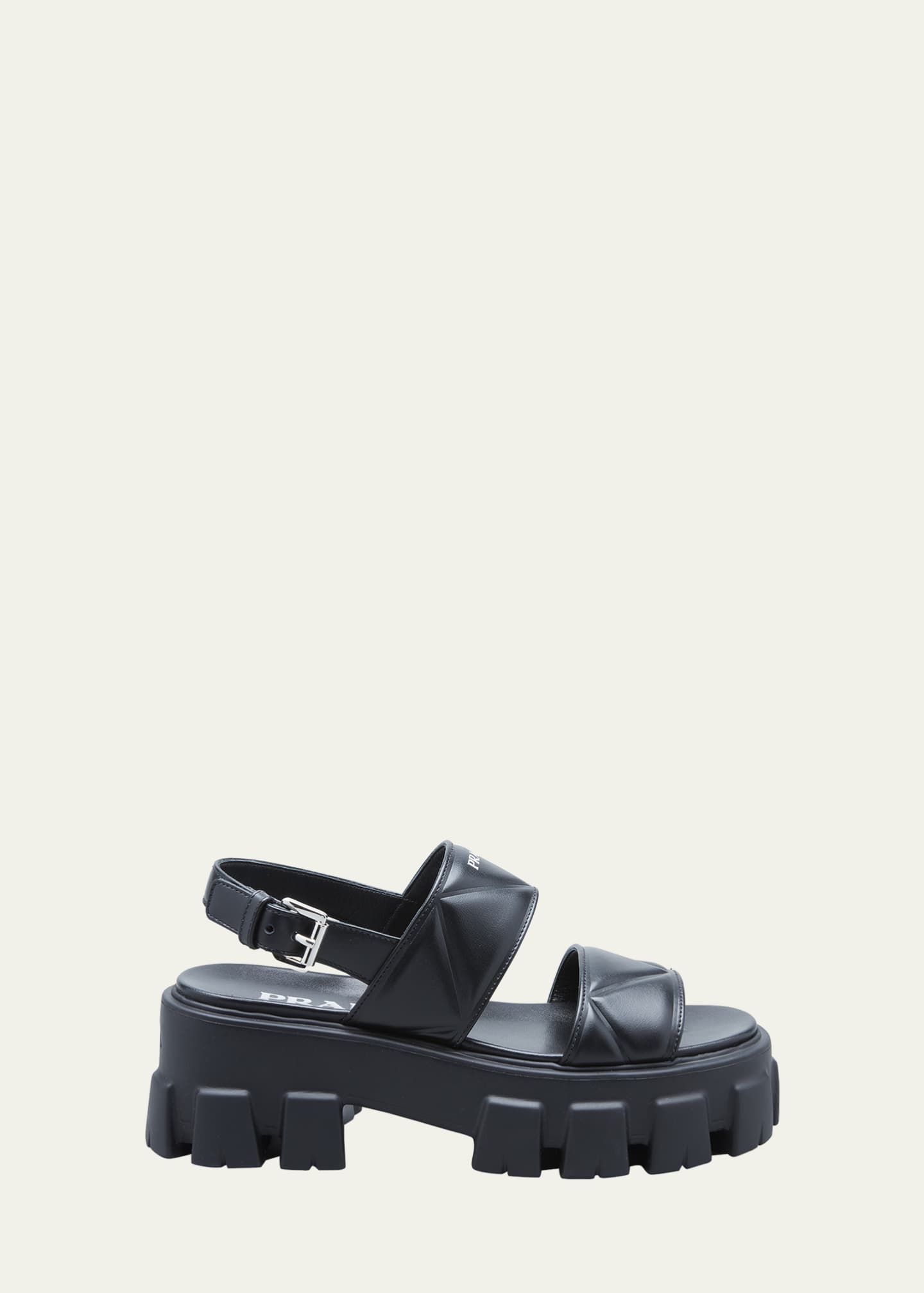 Prada Quilted Leather Platform Sandals Bergdorf Goodman