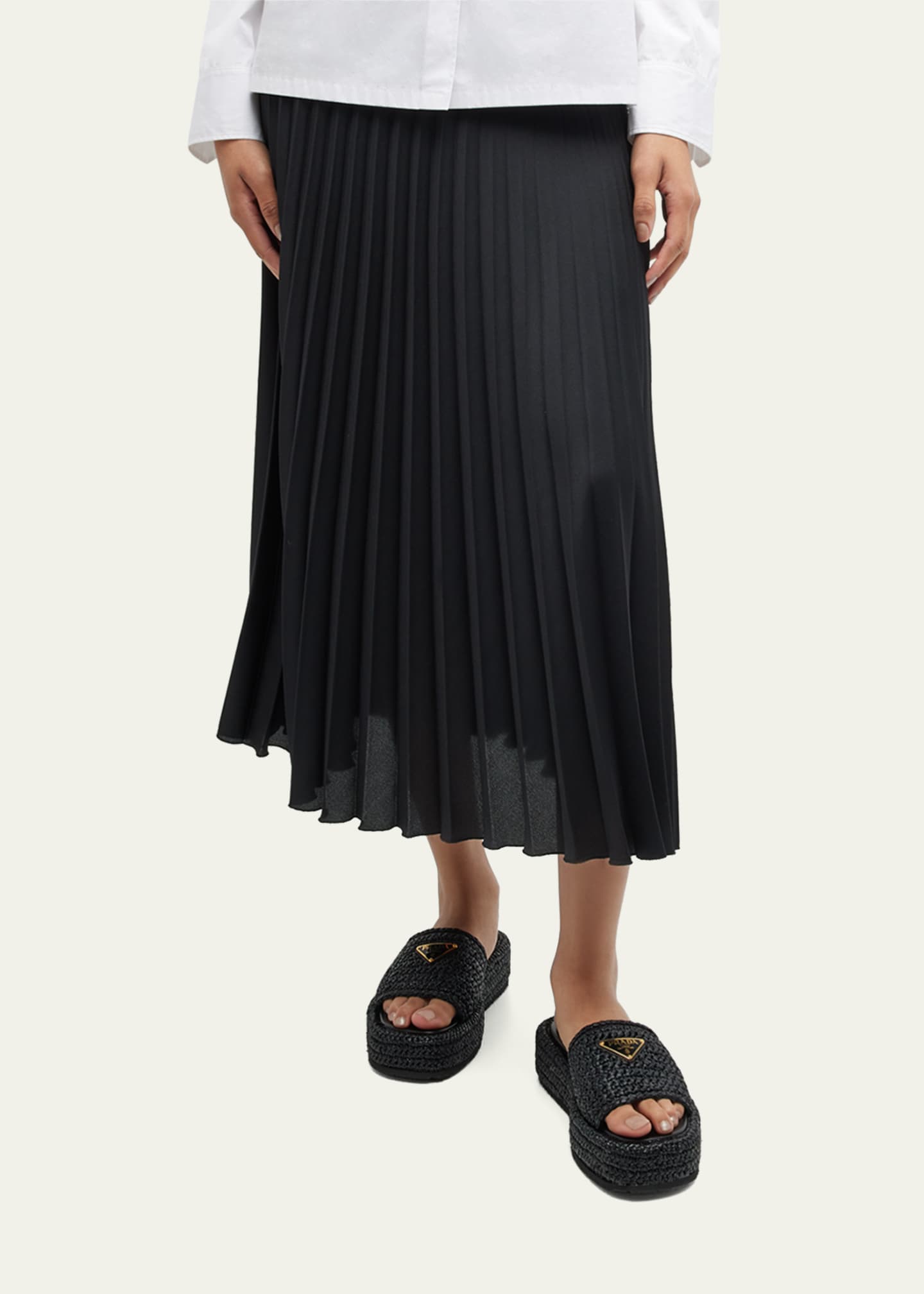 Raffia Single-Band Platform Slides