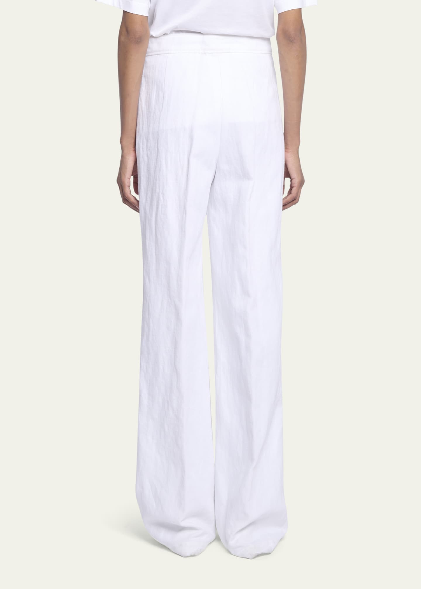 Dries Van Noten Pantery Wide-Leg Linen Pants - Bergdorf Goodman
