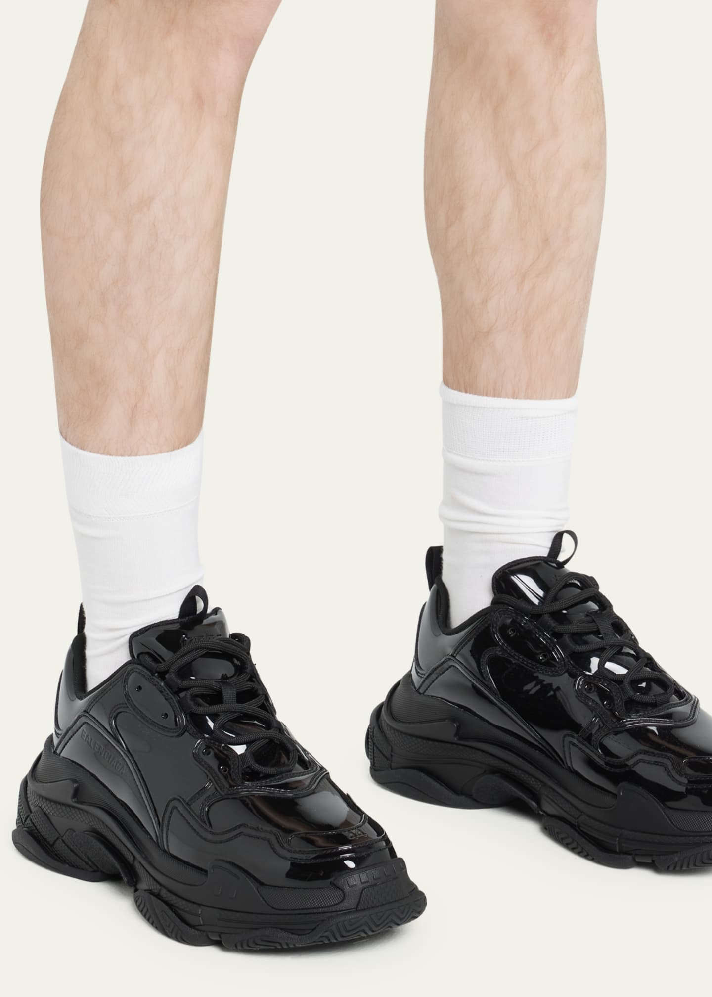 Balenciaga Men's Triple S Rubber Low-Top Sneakers - Bergdorf Goodman