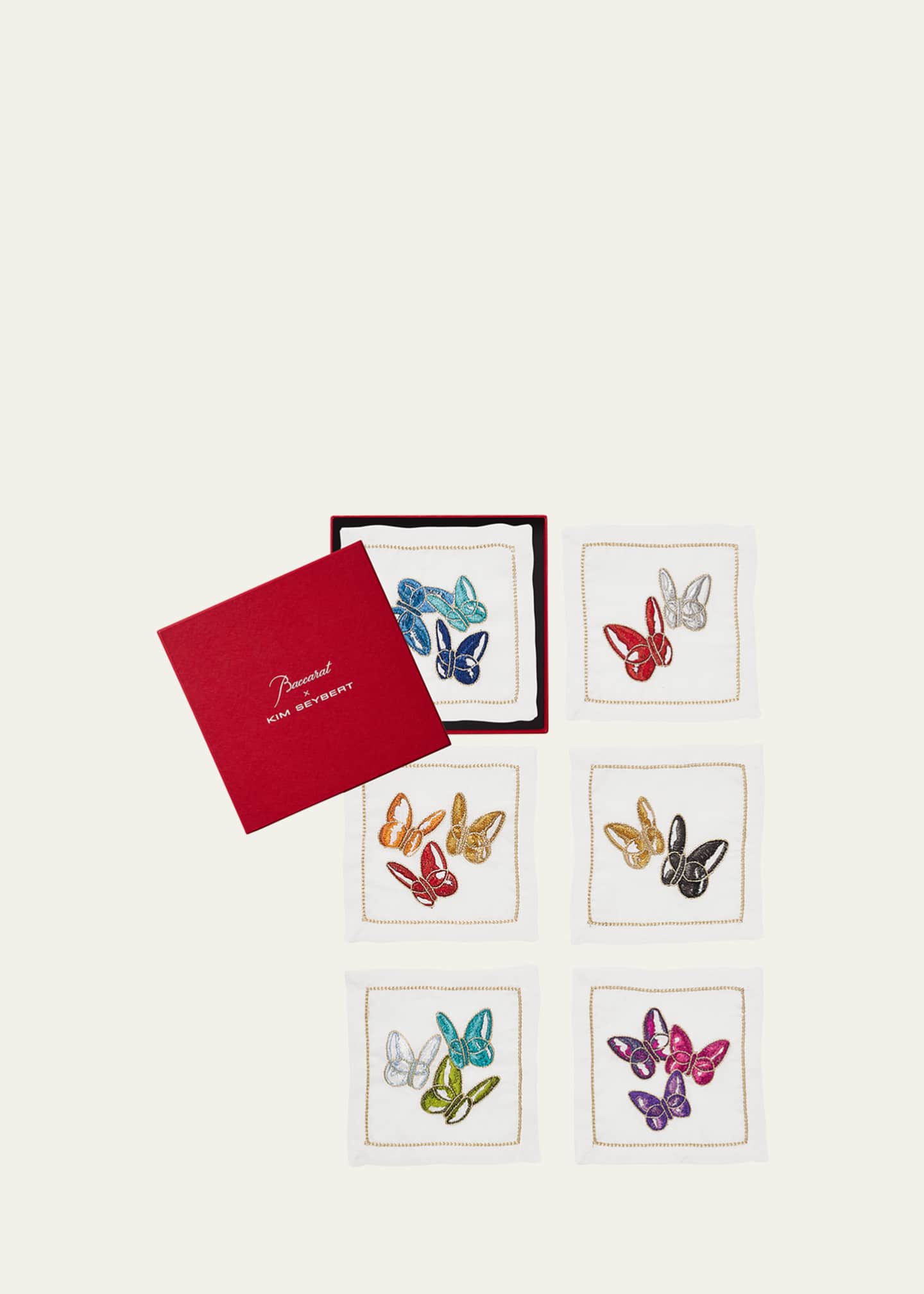 Butterflies Cocktail Napkins, Set of 6