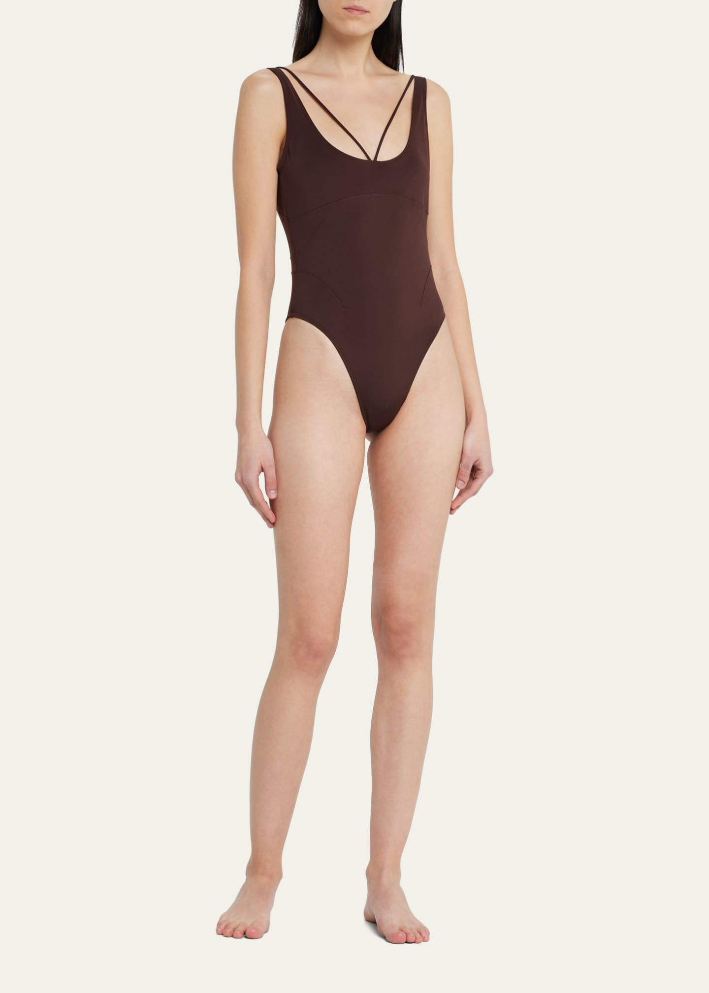Jacquemus Le Maillot Signature One-Piece Swimsuit - Bergdorf Goodman