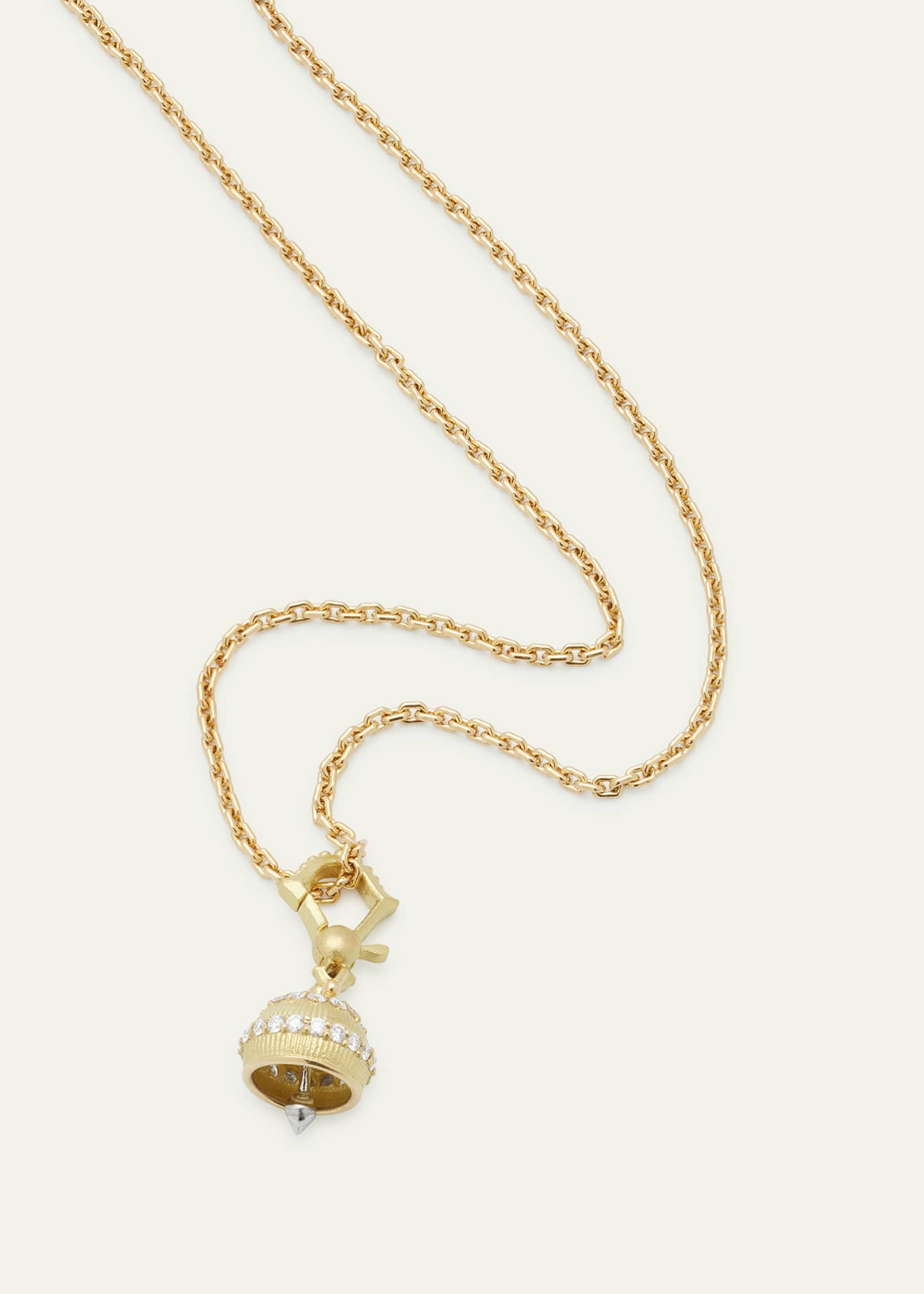 Paul Morelli #1 18K Meditation Bell Pendant, 10mm Image 3 of 4
