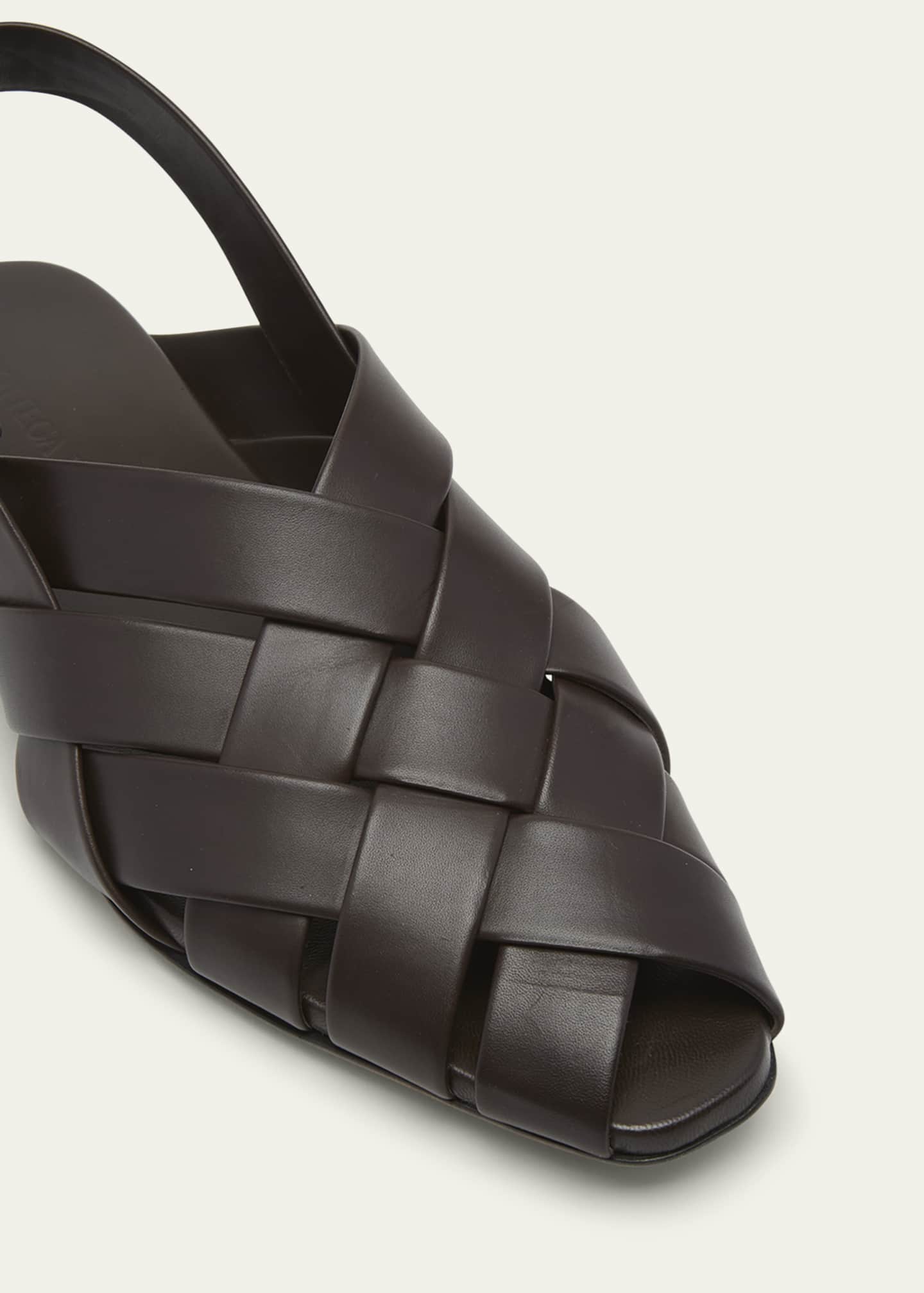 Bottega Veneta Men s Alfie Intreccio Leather Slippers Bergdorf