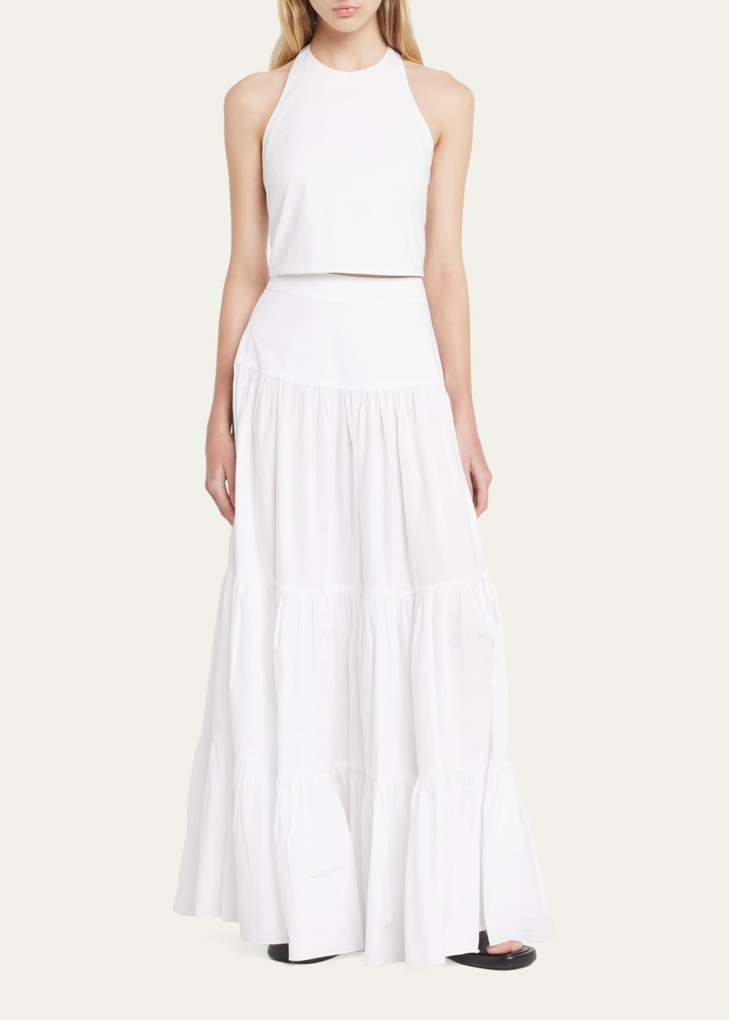 Bird And Knoll Elouise Tiered Maxi Skirt Bergdorf Goodman 