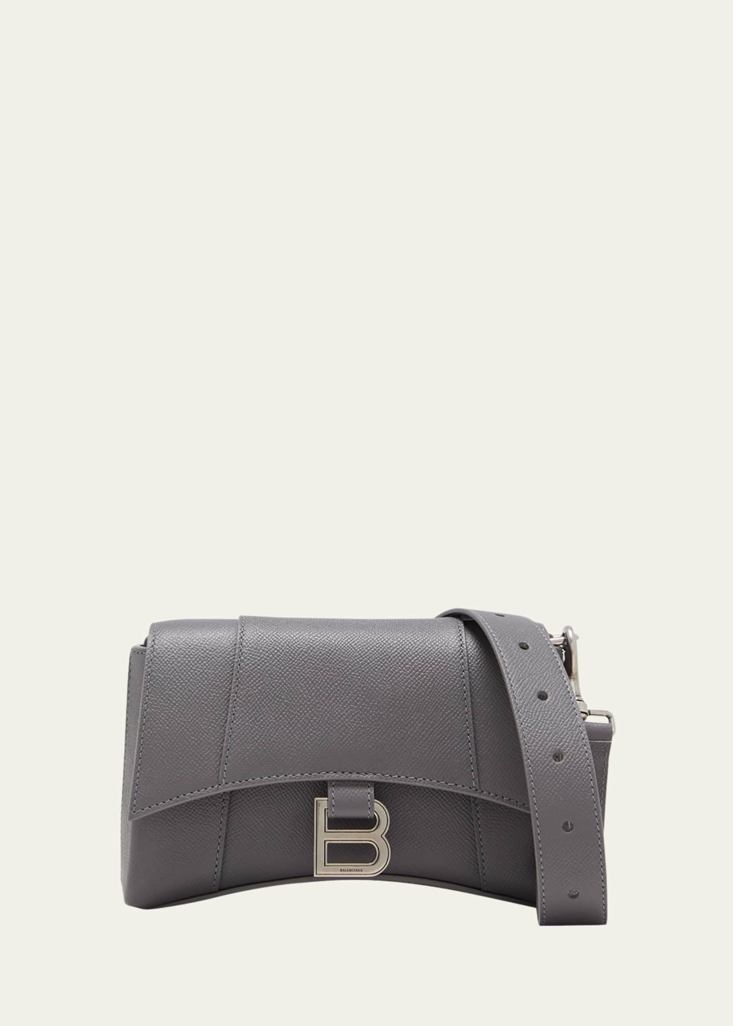 Balenciaga Men's Downtown B-Logo Leather Crossbody Bag - Bergdorf 