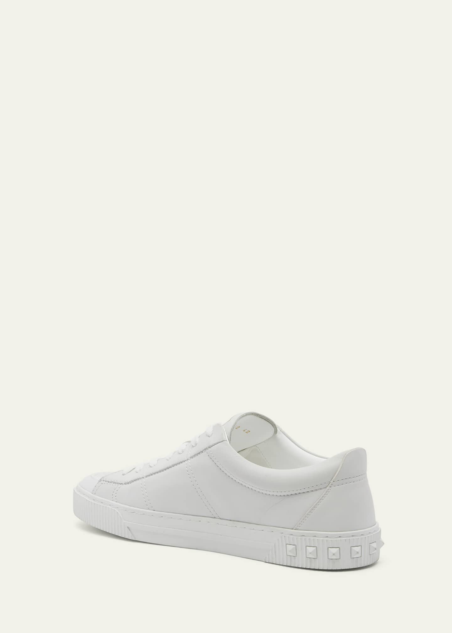 Garavani Men's City Planet Heel Leather Low-Top Sneakers - Bergdorf Goodman