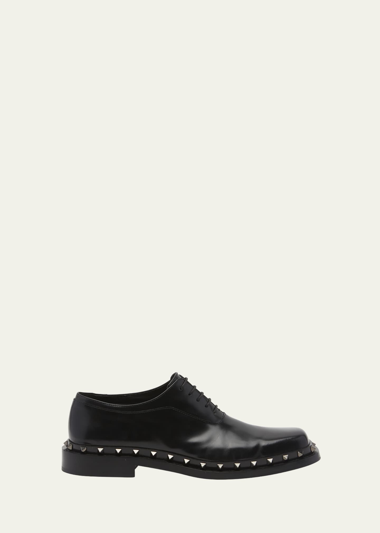 Valentino Garavani Rockstud Leather Ankle-Strap Pumps - Bergdorf