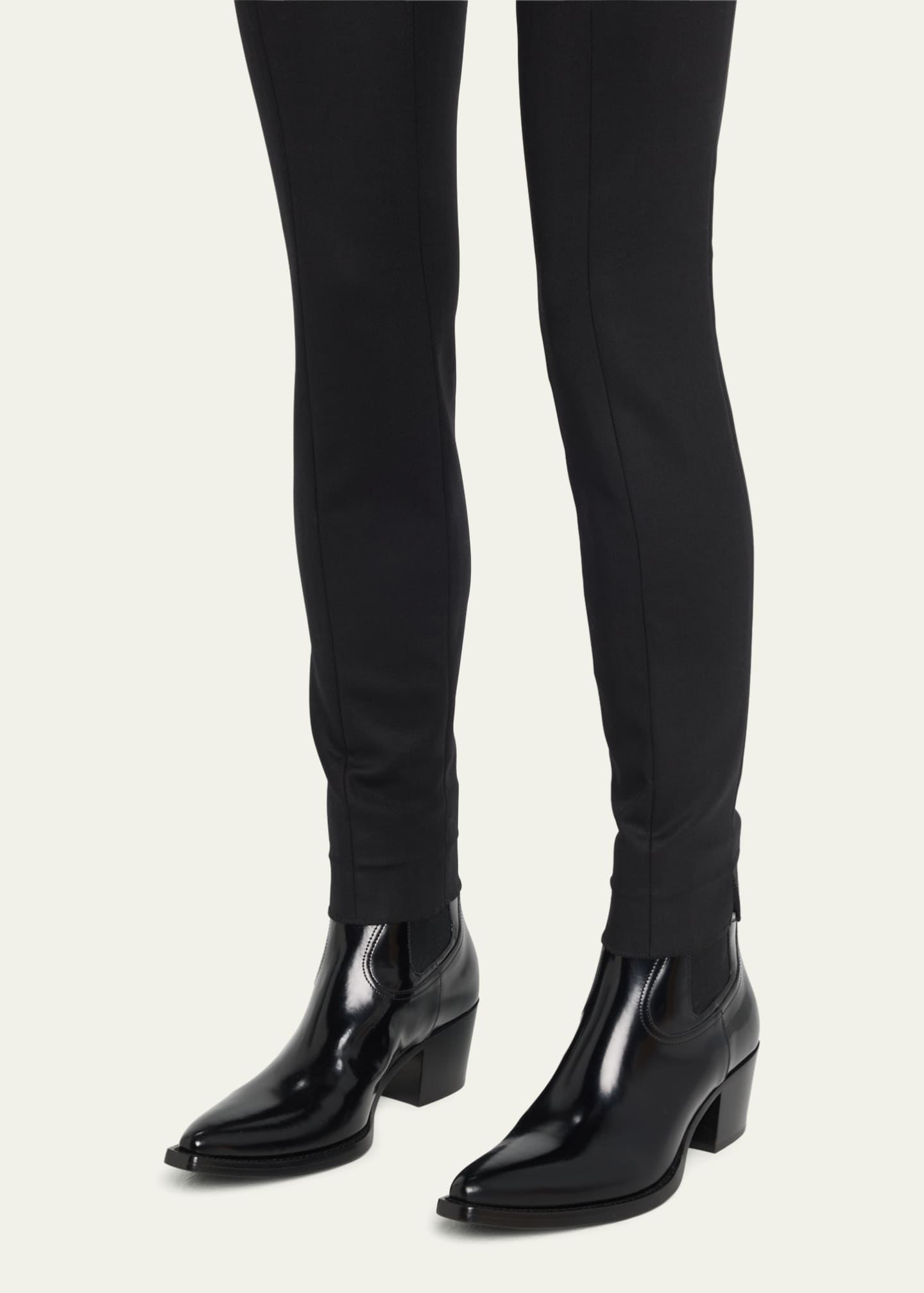 Prada Texano Leather Western Chelsea Booties Bergdorf Goodman