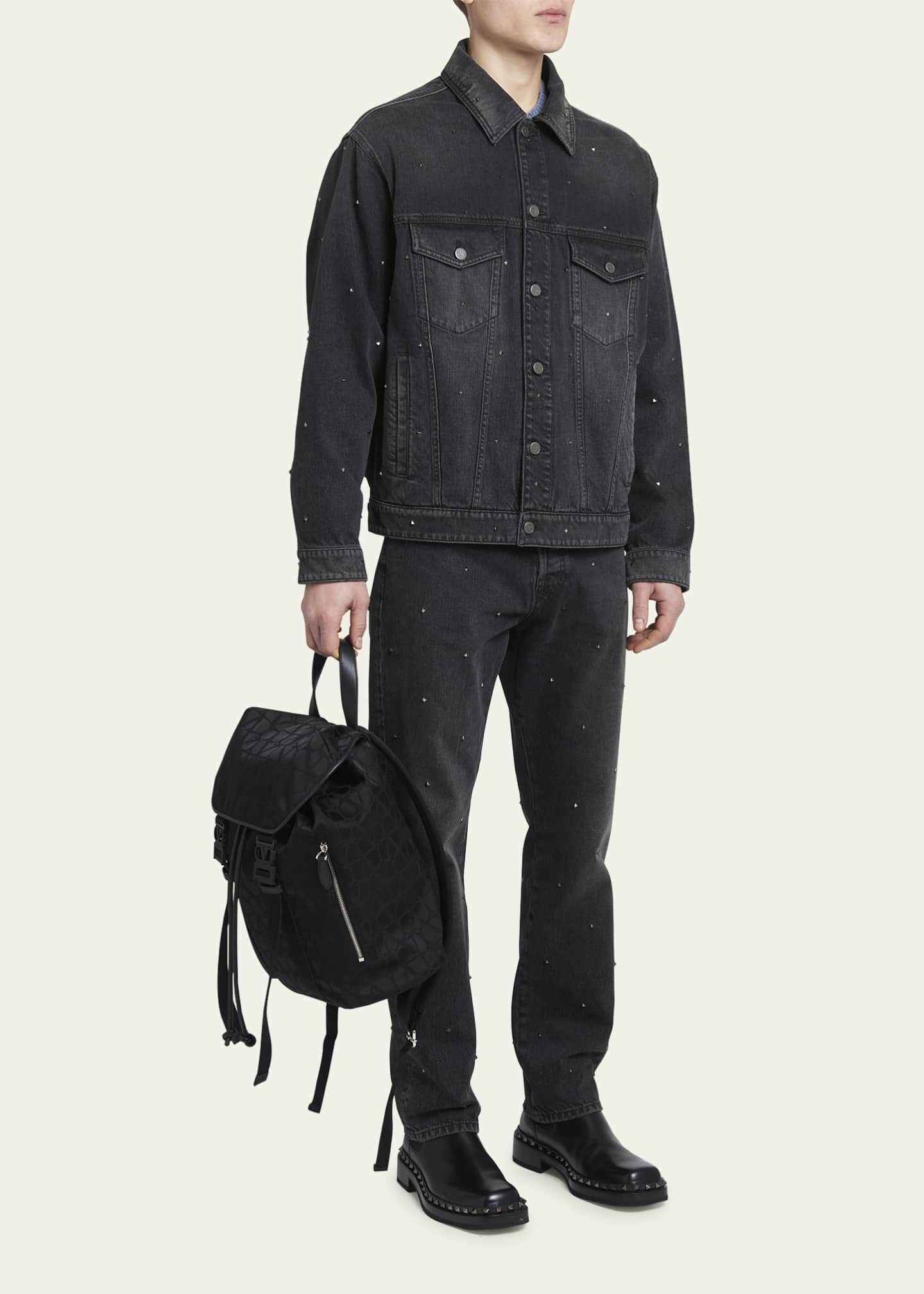 Valentino Garavani Black Iconographe Backpack