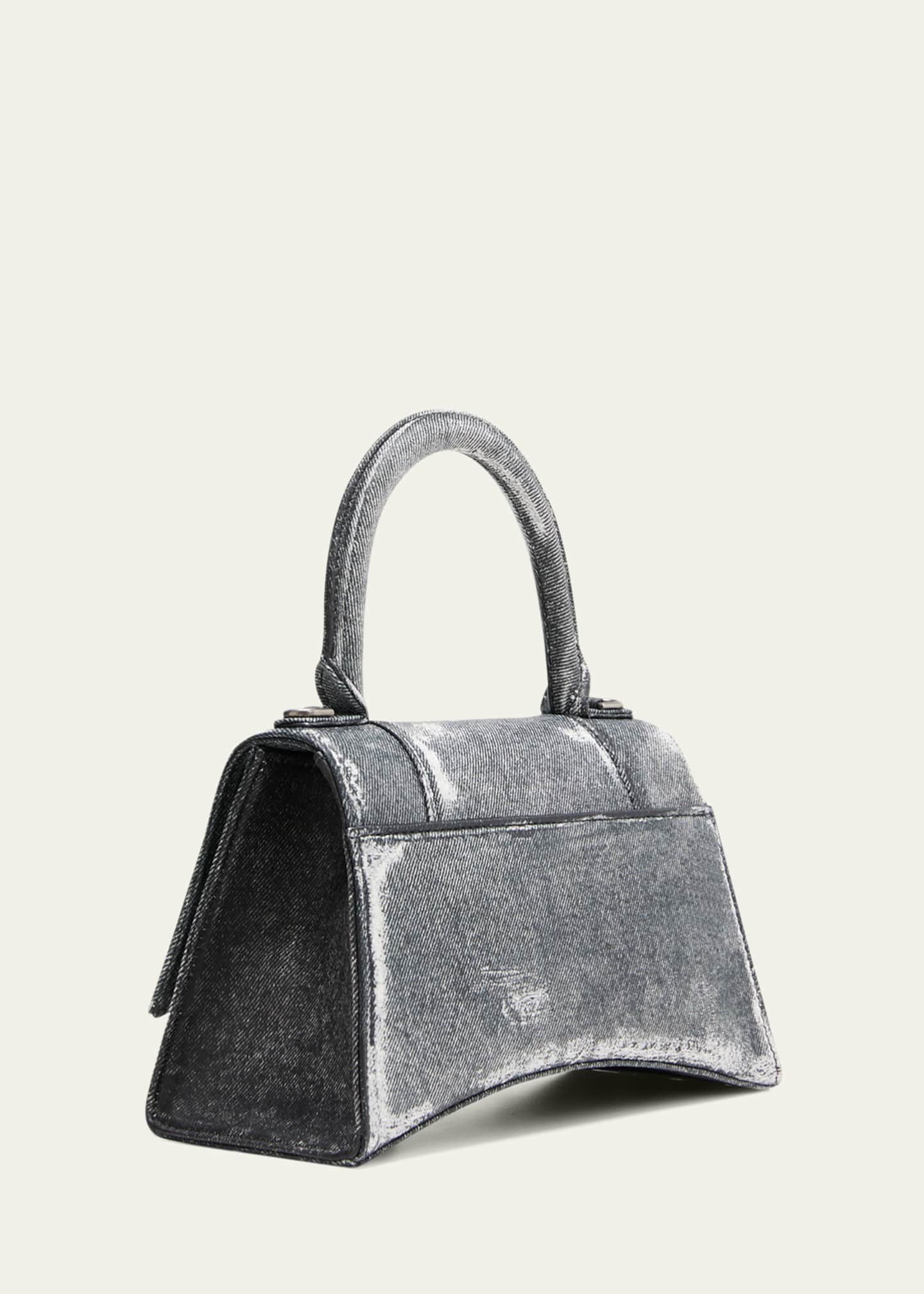 Hourglass leather mini bag