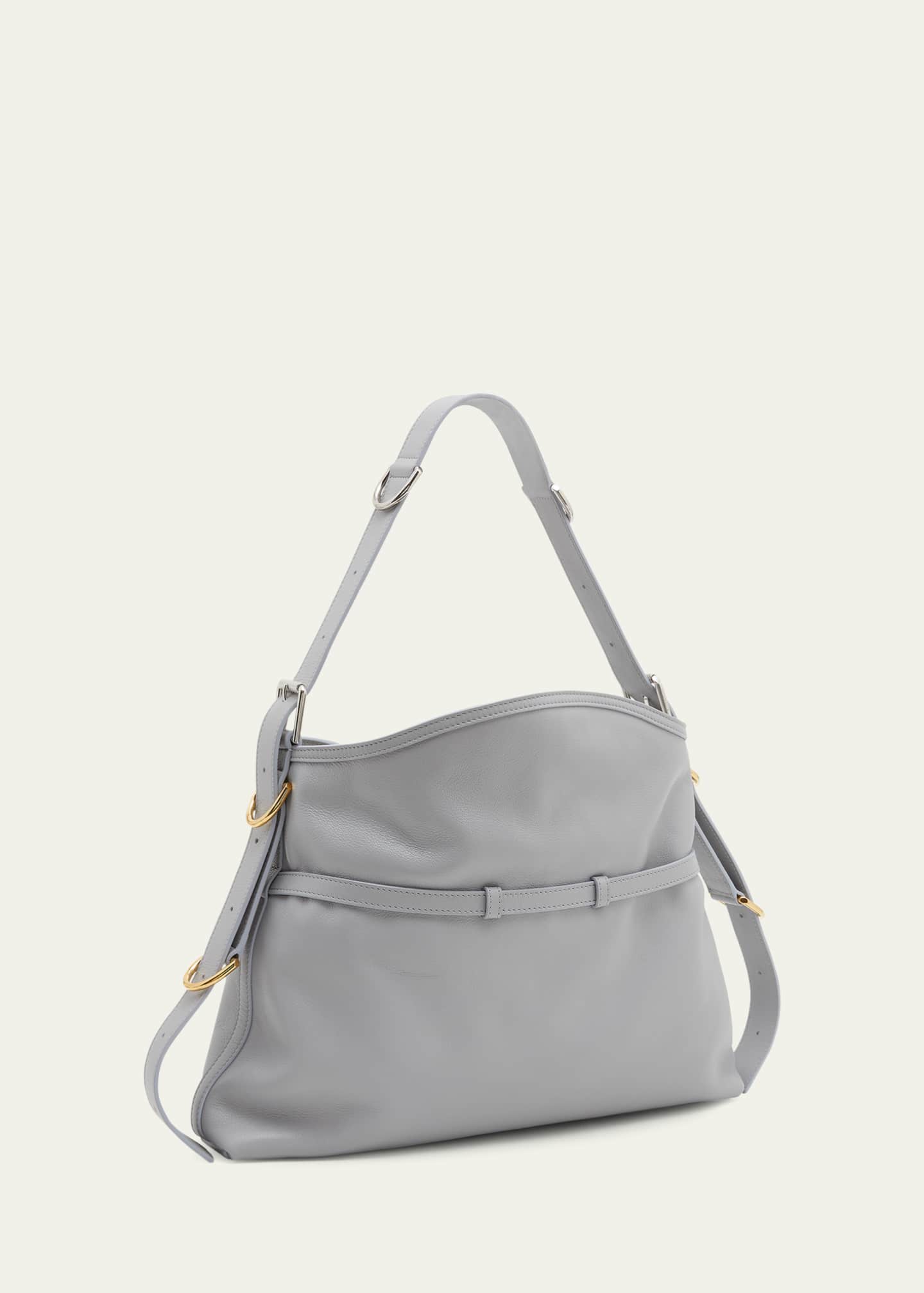 Givenchy Voyou Medium Shoulder Bag in Tumbled Leather Image 3 of 5