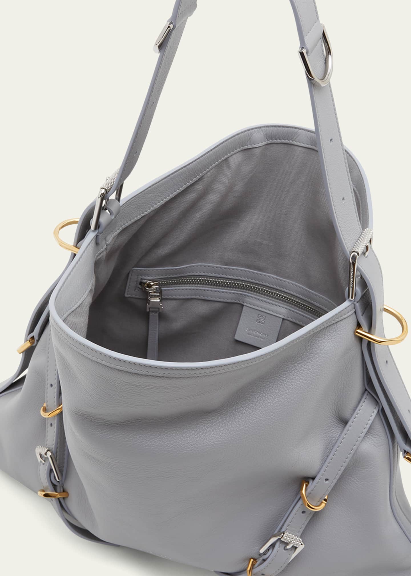 Givenchy Voyou Medium Shoulder Bag in Tumbled Leather Image 4 of 5