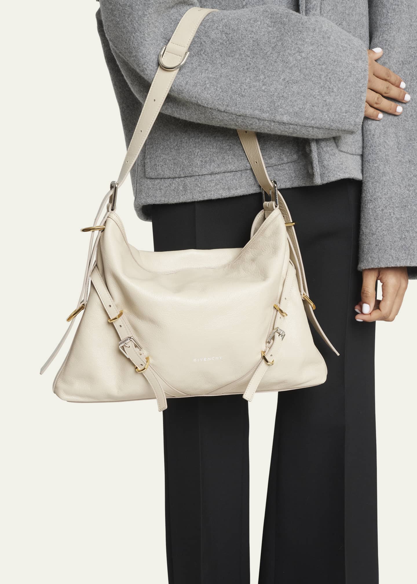 【送料&関税込】Givenchy Medium Voyou Shoulder Bag Givenchy Medium Voyou Leather Shoulder Bag | Green | FARFETCH