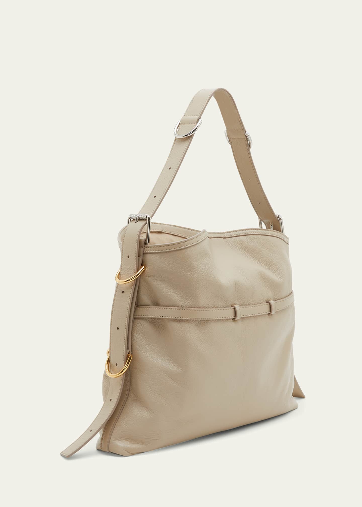 Givenchy Voyou Medium Shoulder Bag in Tumbled Leather Image 3 of 5