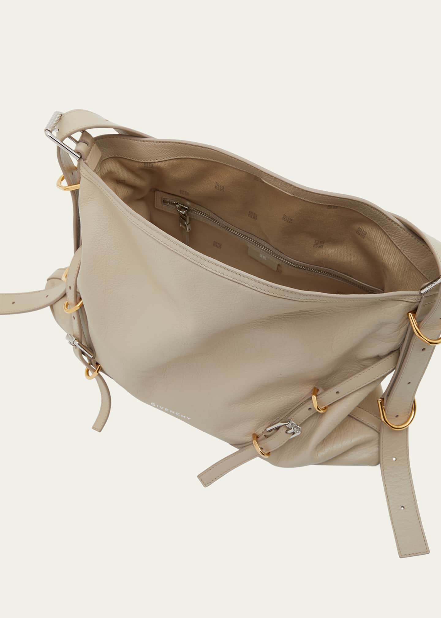 Givenchy Voyou Medium Shoulder Bag in Tumbled Leather Image 4 of 5