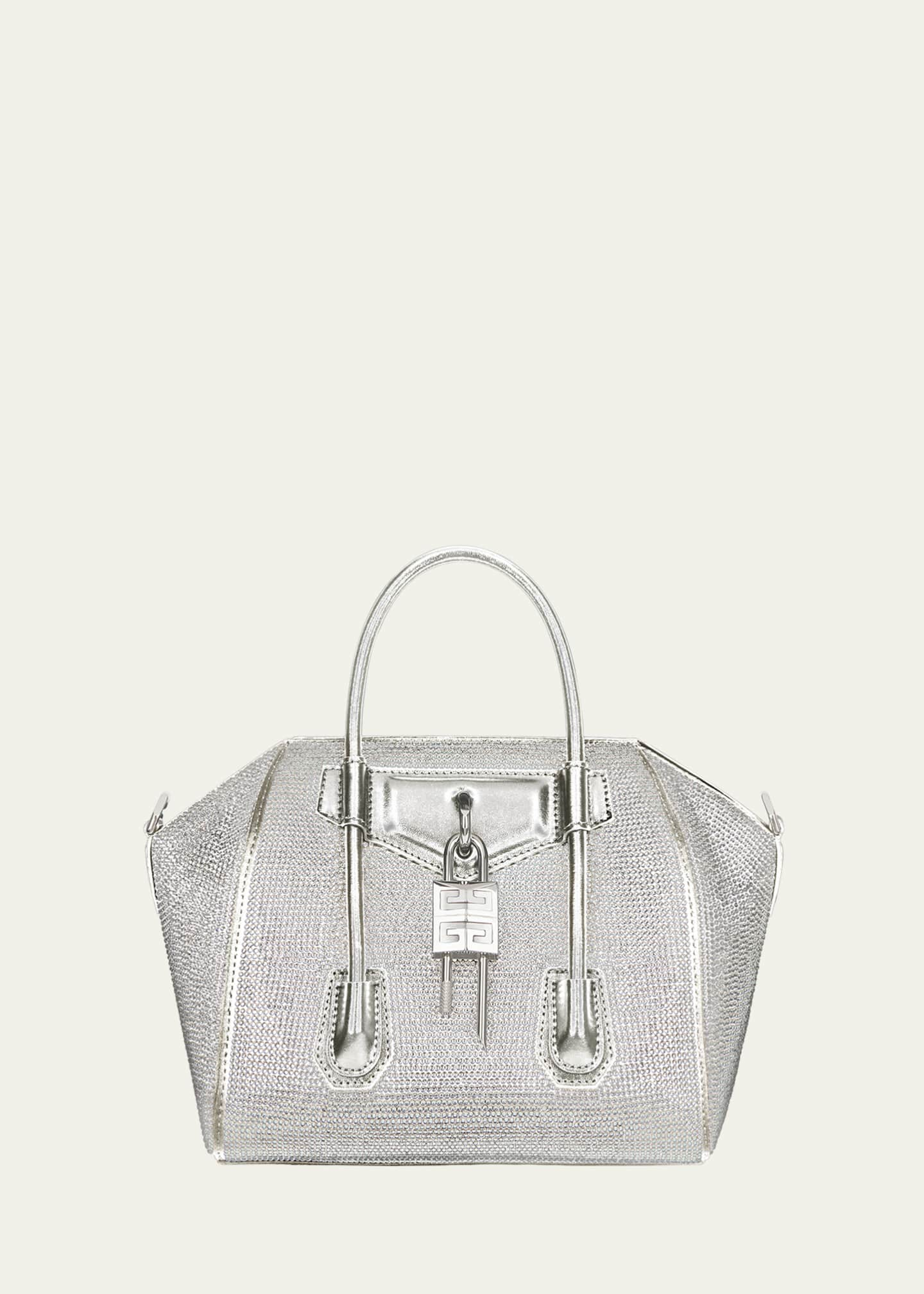 Givenchy Antigona Small Leather Satchel Bag in White