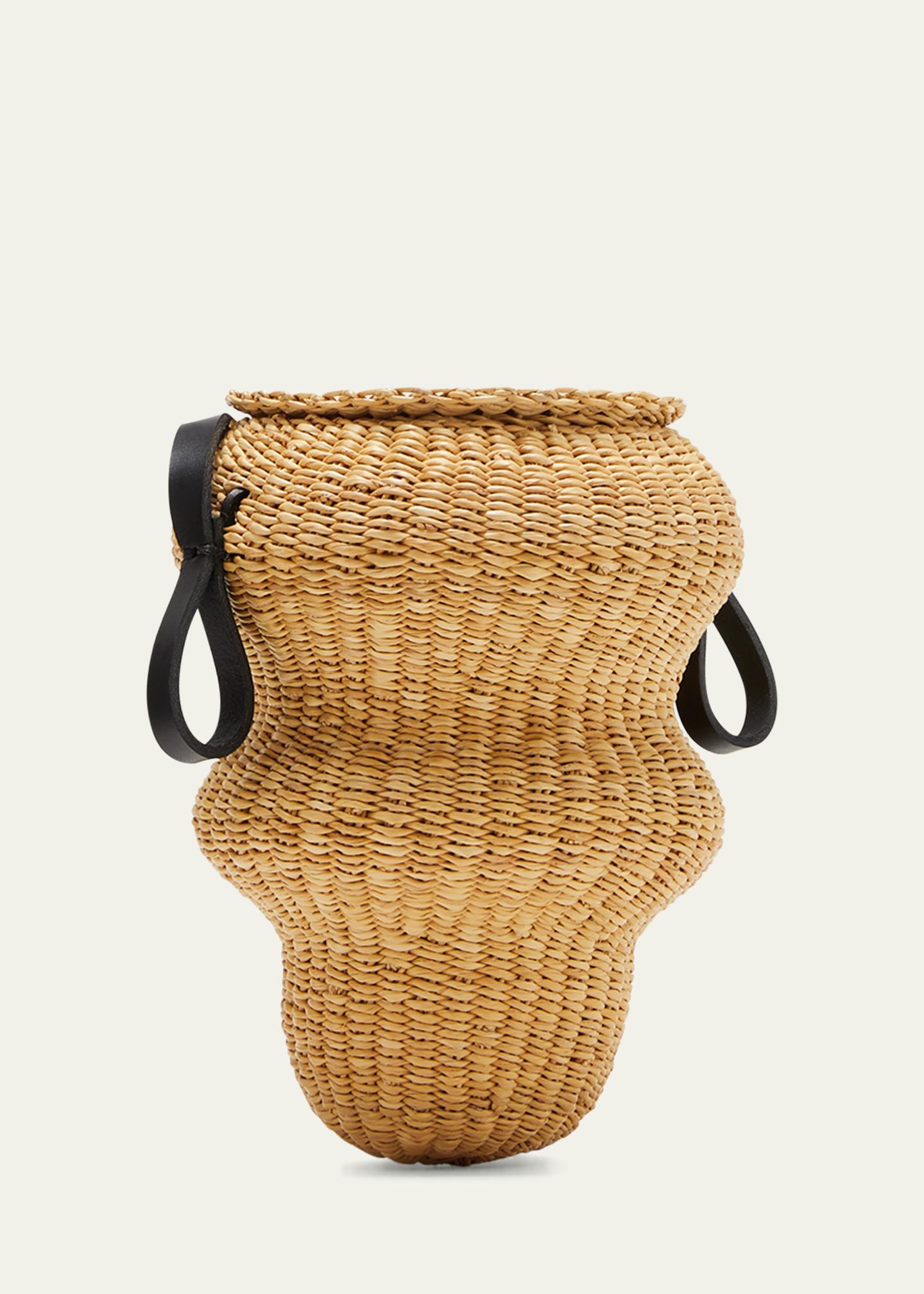 Ines Bressand Mini Wave Raffia Shoulder Bag - Bergdorf Goodman