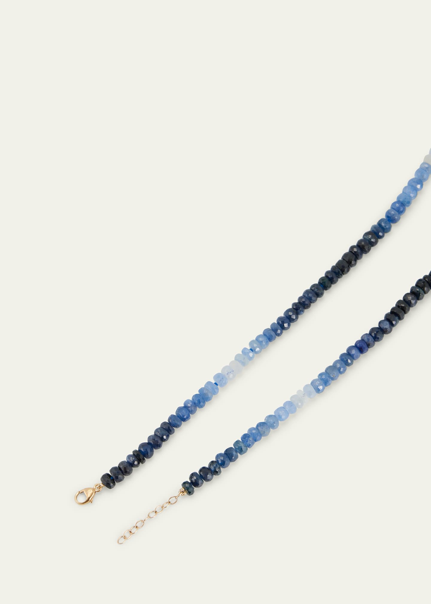 JIA JIA Ombre Blue Sapphire Bead Necklace Image 4 of 4