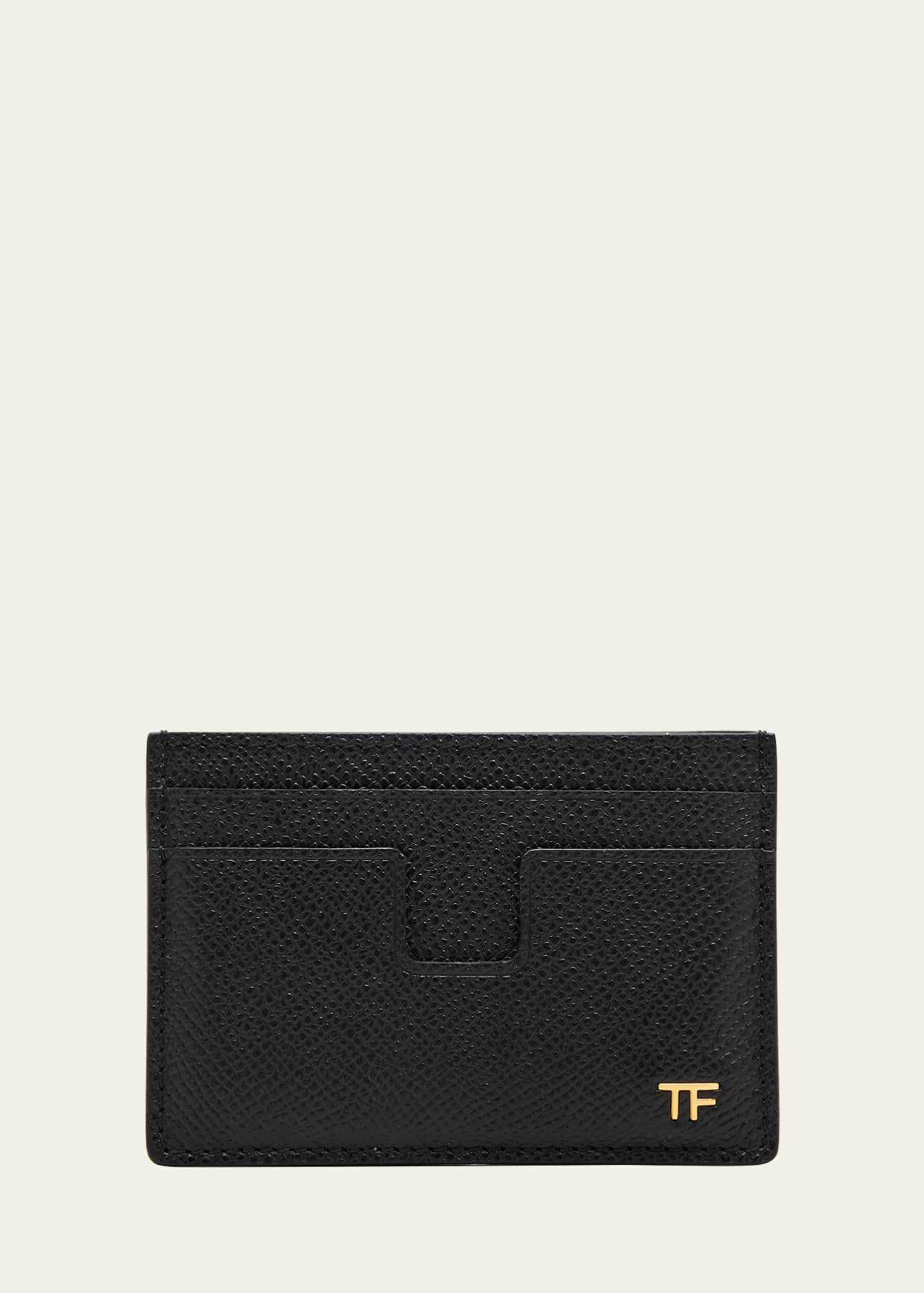 TOM FORD Men's T-Line Leather Card Holder Image 1 of 4