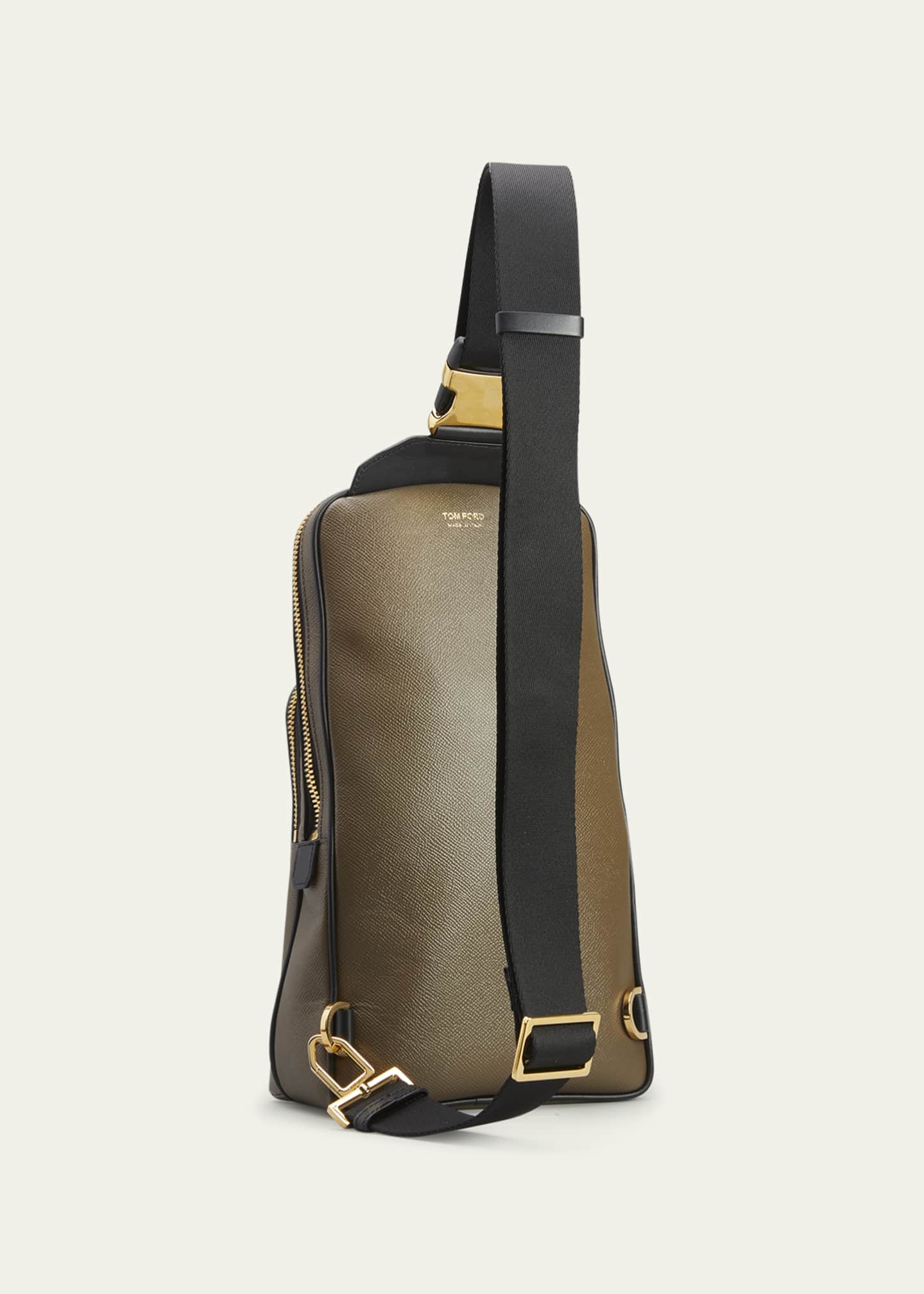 TOM FORD Men's Buckley Leather Sling Backpack Image 2 of 3