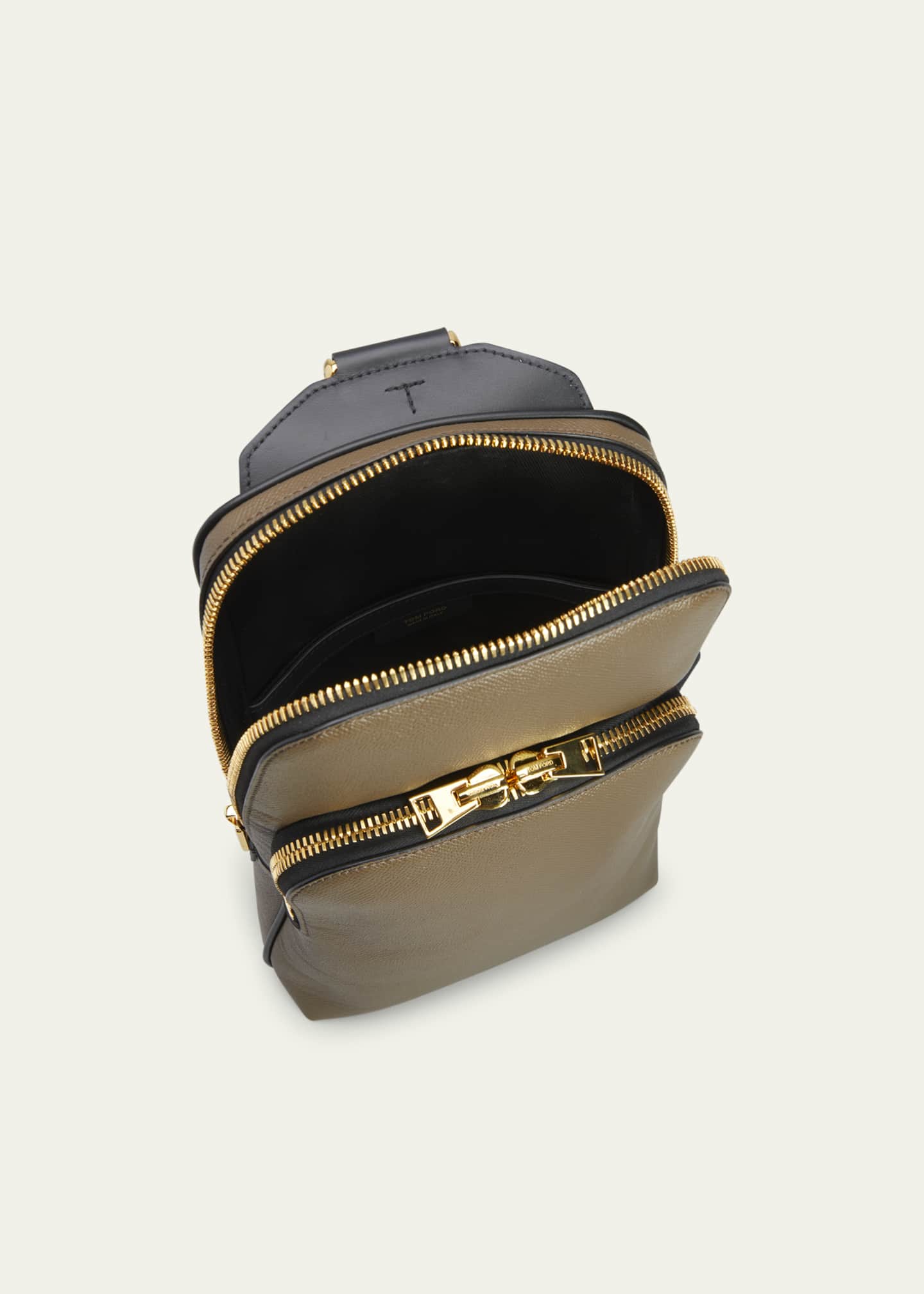 TOM FORD Men's Buckley Leather Sling Backpack Image 3 of 3