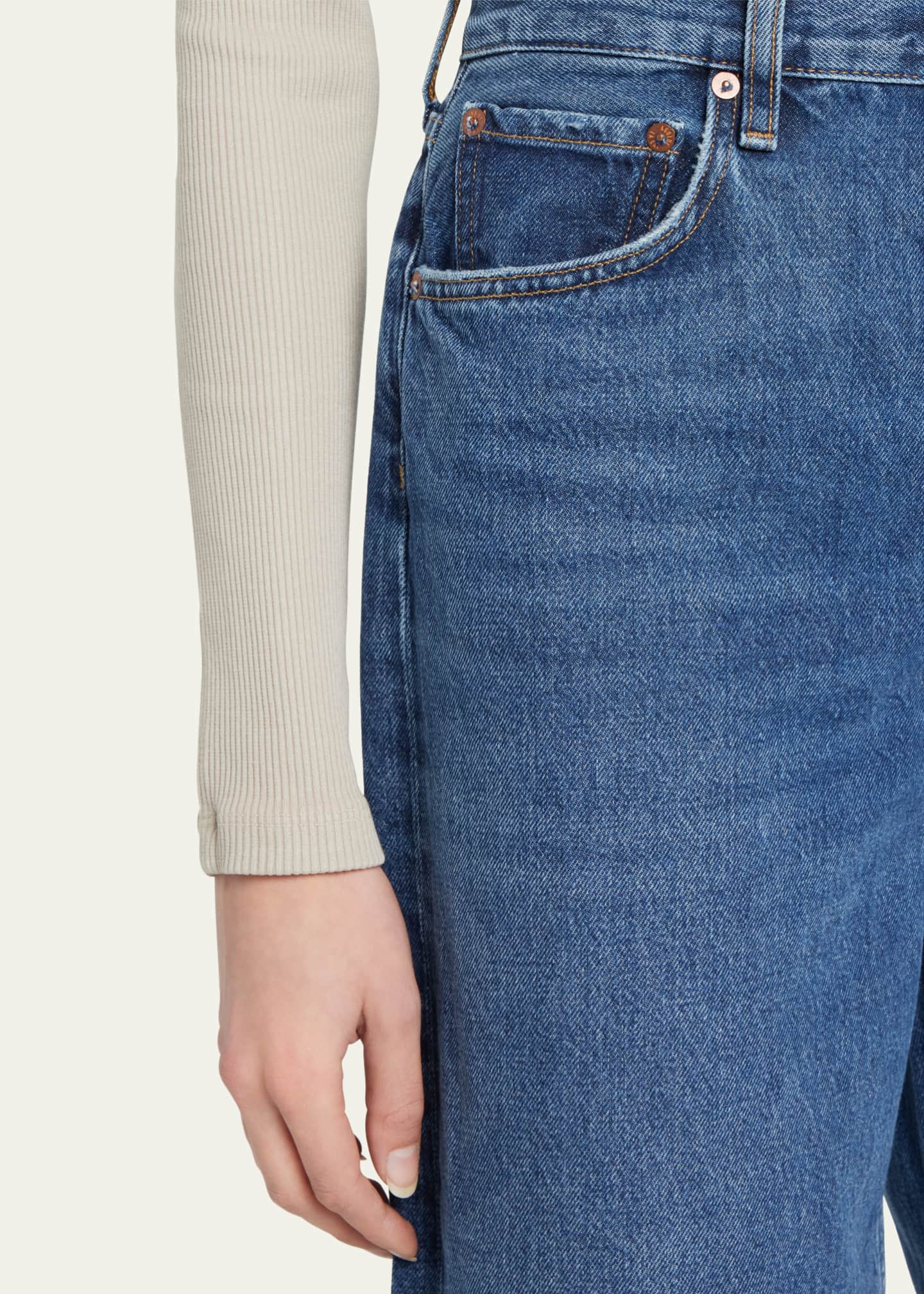 agolde belted baggy jeans